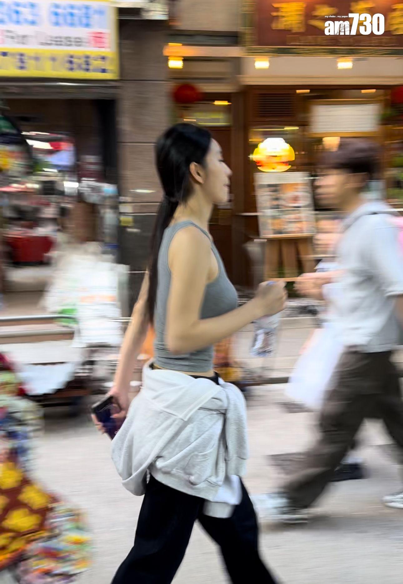 郭珮文的衣着打扮明顯突出她的好身材,驕人上圍若隱若現勁吸睛。(娛樂組攝)