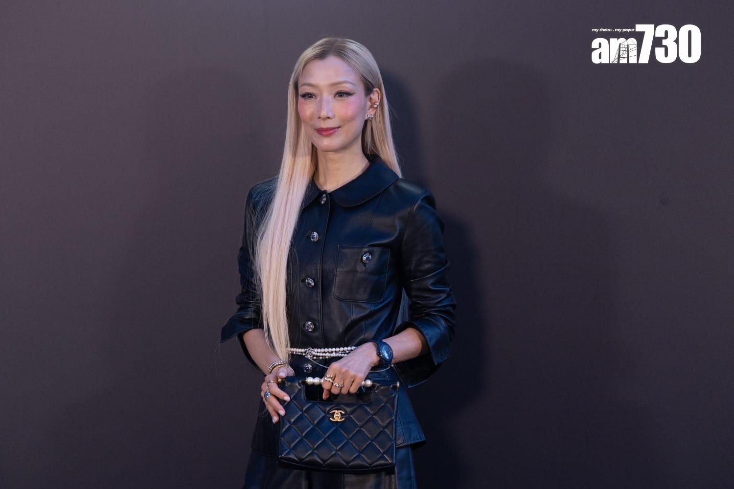 鄭秀文以神秘嘉賓身份型格登場,出席尖沙咀鐘樓舉辦的品牌慶祝派對。(蘇文傑攝)