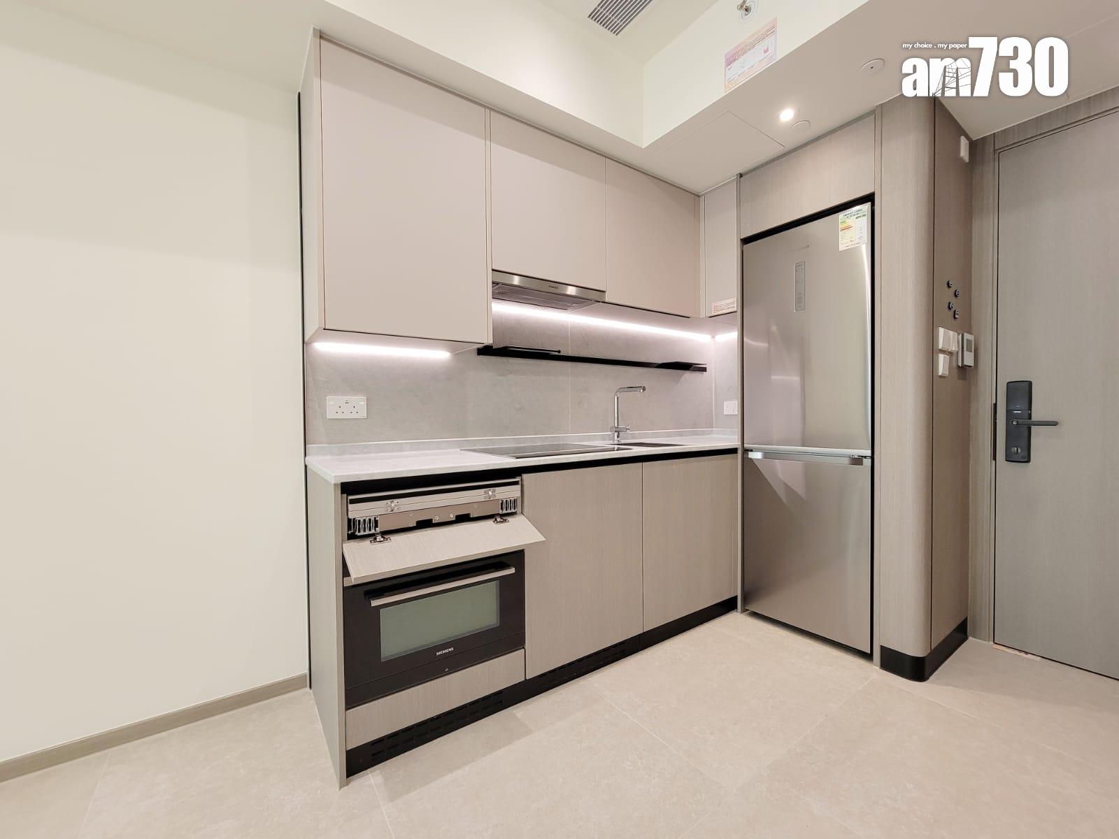 NOVO LAND示範單位|402呎及456呎無改動兩房 收納式摺疊餐桌滿足不同空間需求 (多圖有片)|屯門新盤