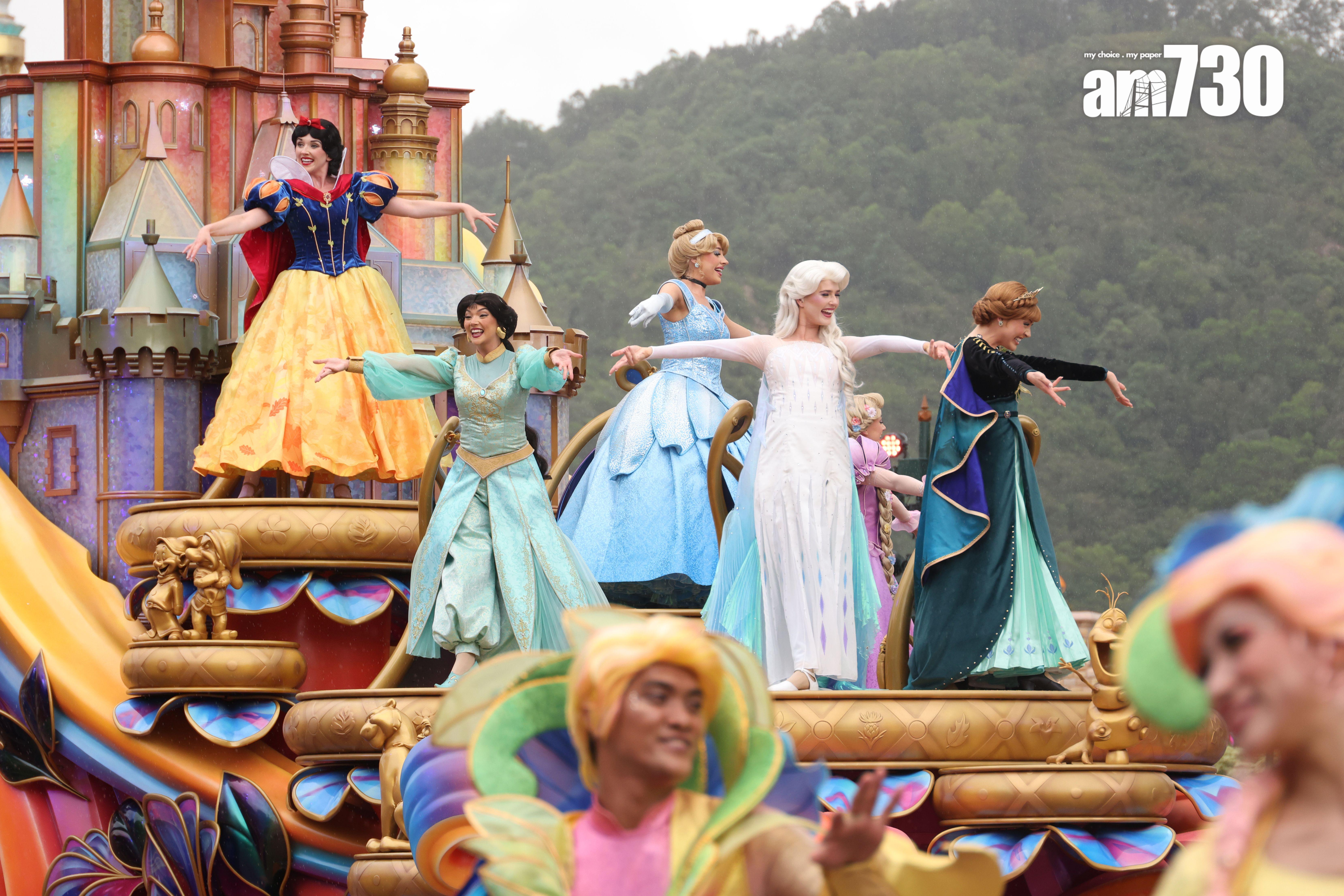 壓軸出場的迪士尼公主 (林俊源攝)