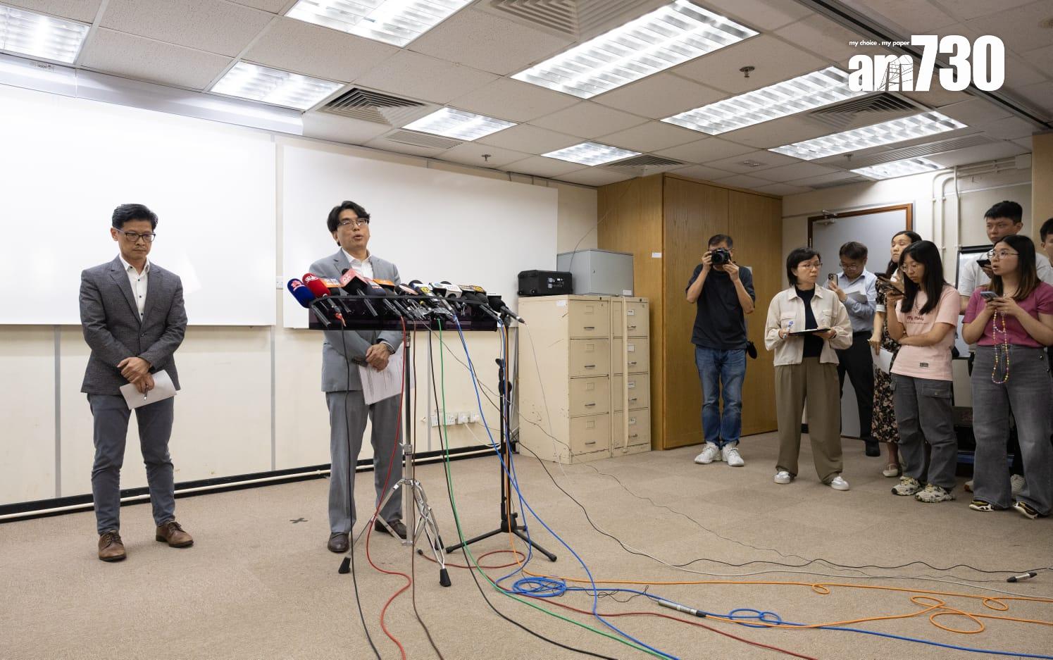 黃恩諾重申食水是安全。(蘇文傑攝)