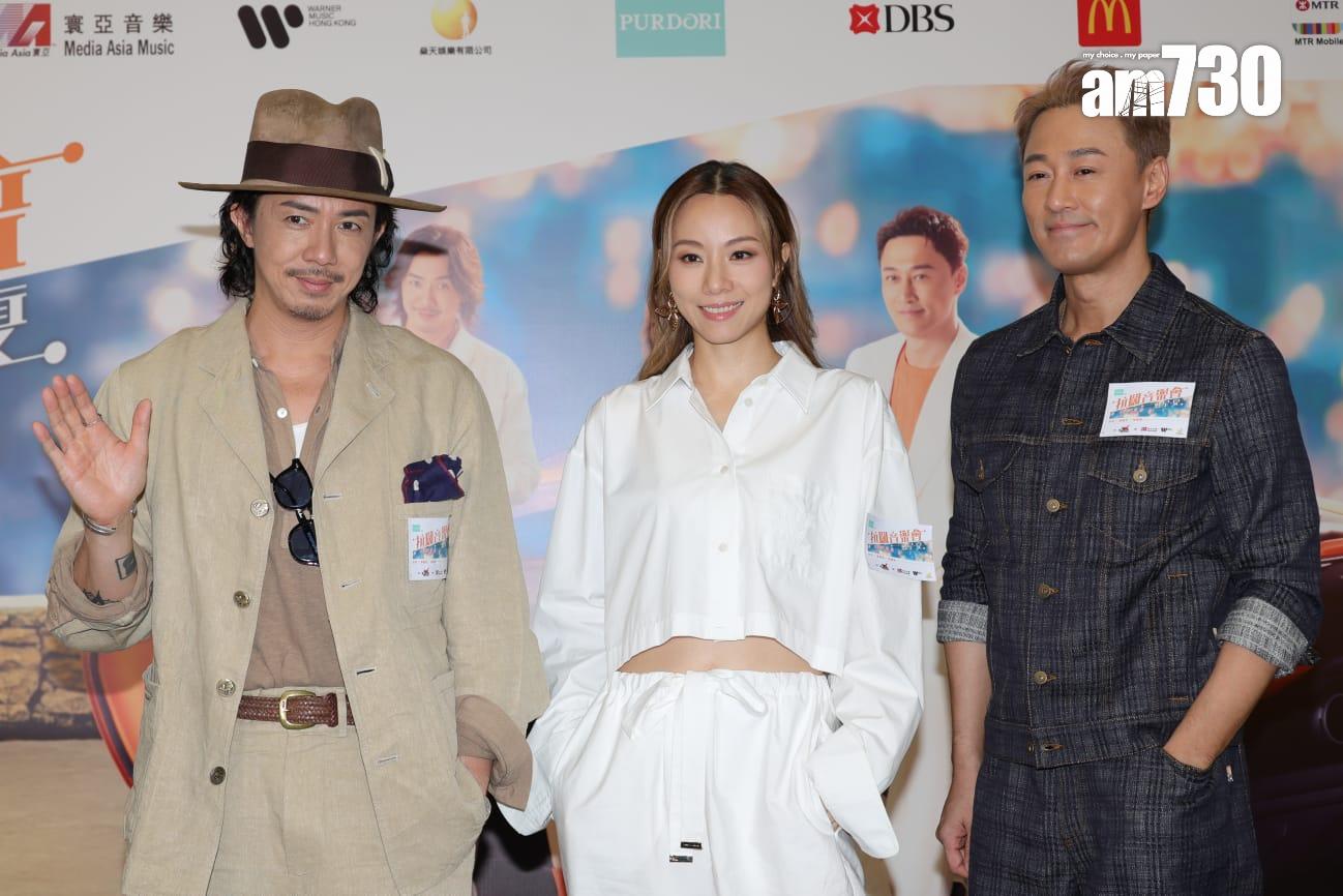 林峯、鄧麗欣和張繼聰首度攜手踏上拉闊舞台。(吳康琦攝)