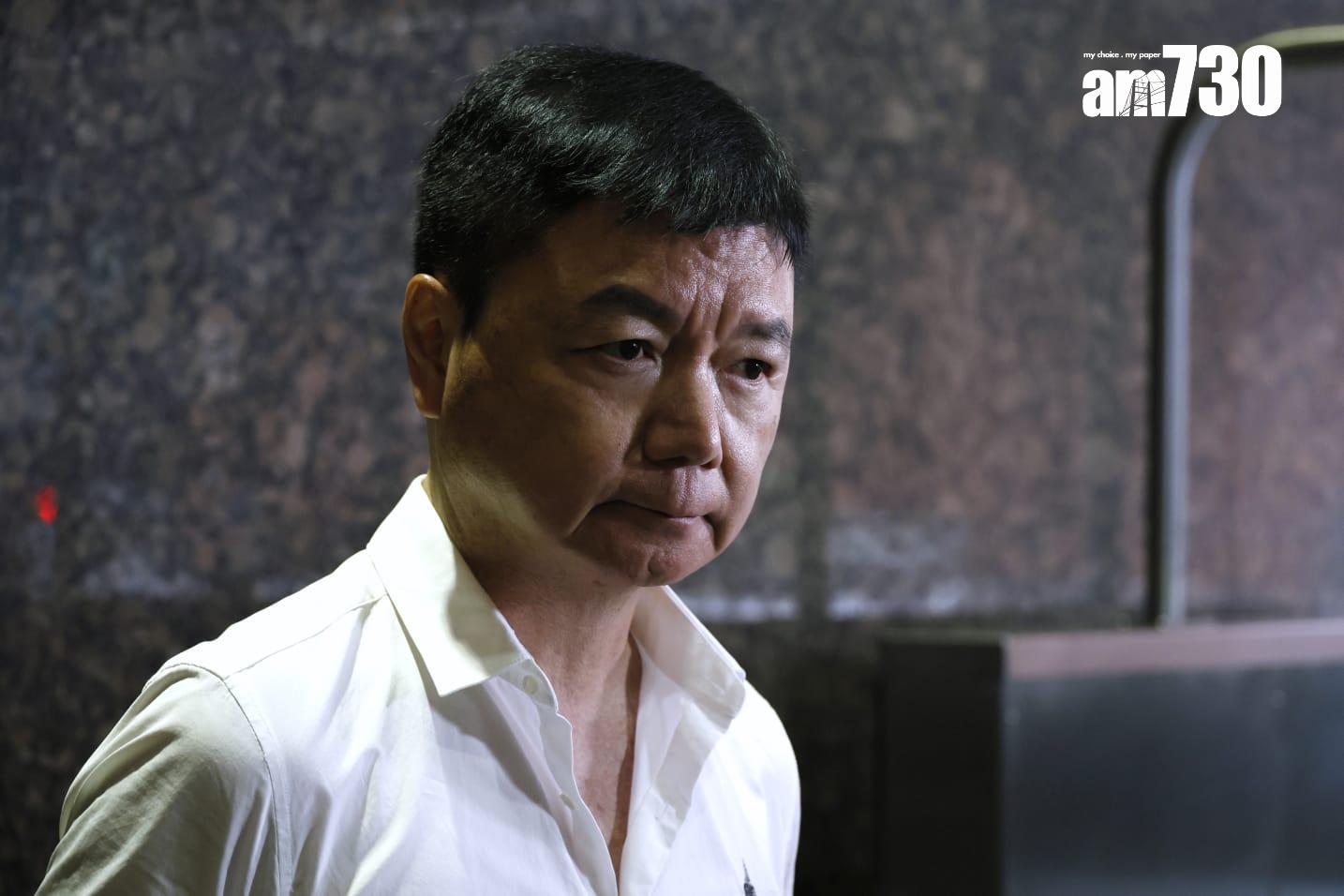 艾威臉容憔悴,他受訪時自言睡眠不足。(林俊源攝)