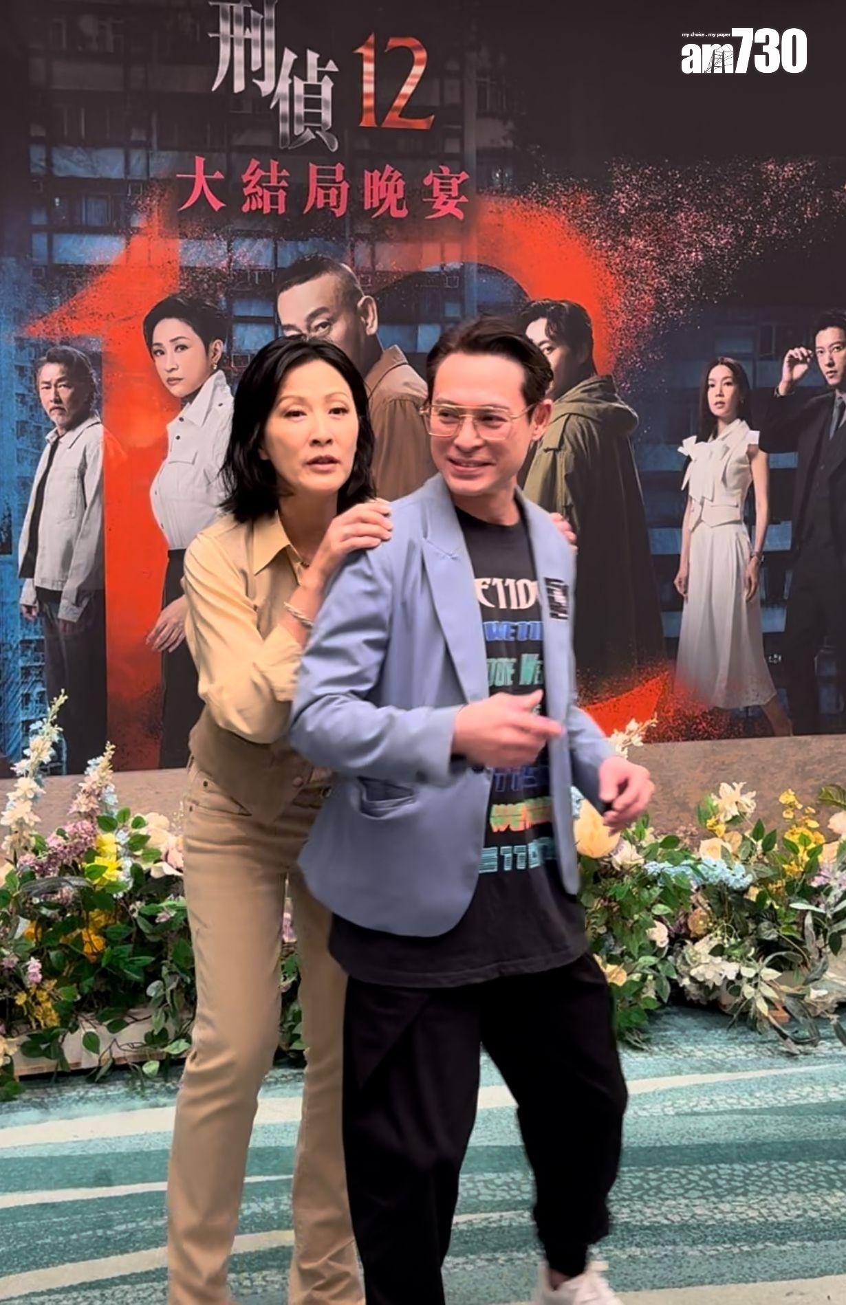 陳慧珊孖海俊傑表姐弟難得公開同框。 (娛樂組攝)