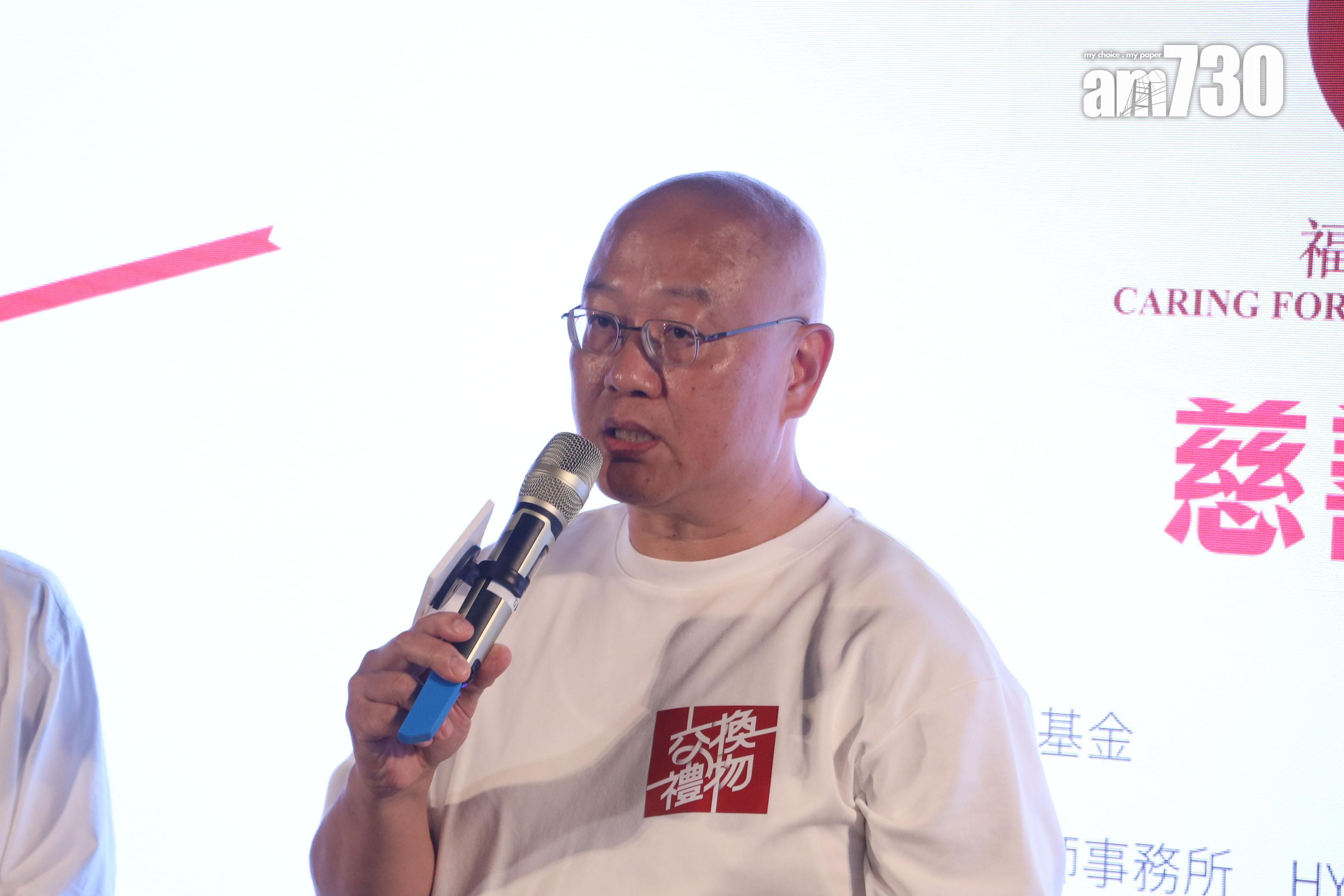 曾志偉的表妹夫廖新喜(戲中受訪者),是抗癌勇士。(娛樂組攝)