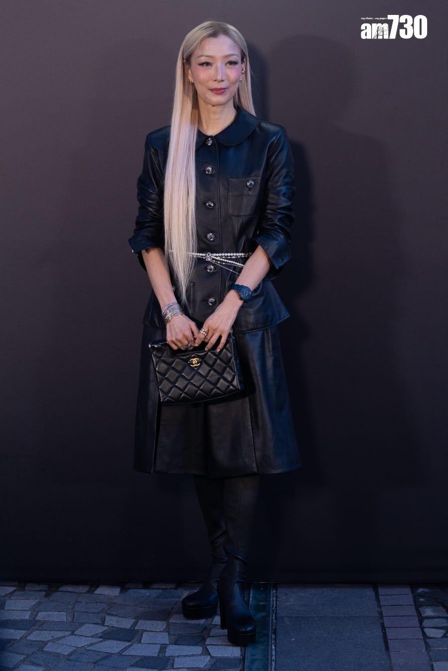 鄭秀文以神秘嘉賓身份型格登場,出席尖沙咀鐘樓舉辦的品牌慶祝派對。(蘇文傑攝)