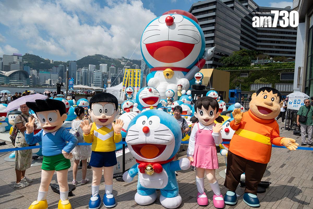 2024年在港舉行的「100%多啦A夢&Friends」巡迴特展活動。(資料圖片)