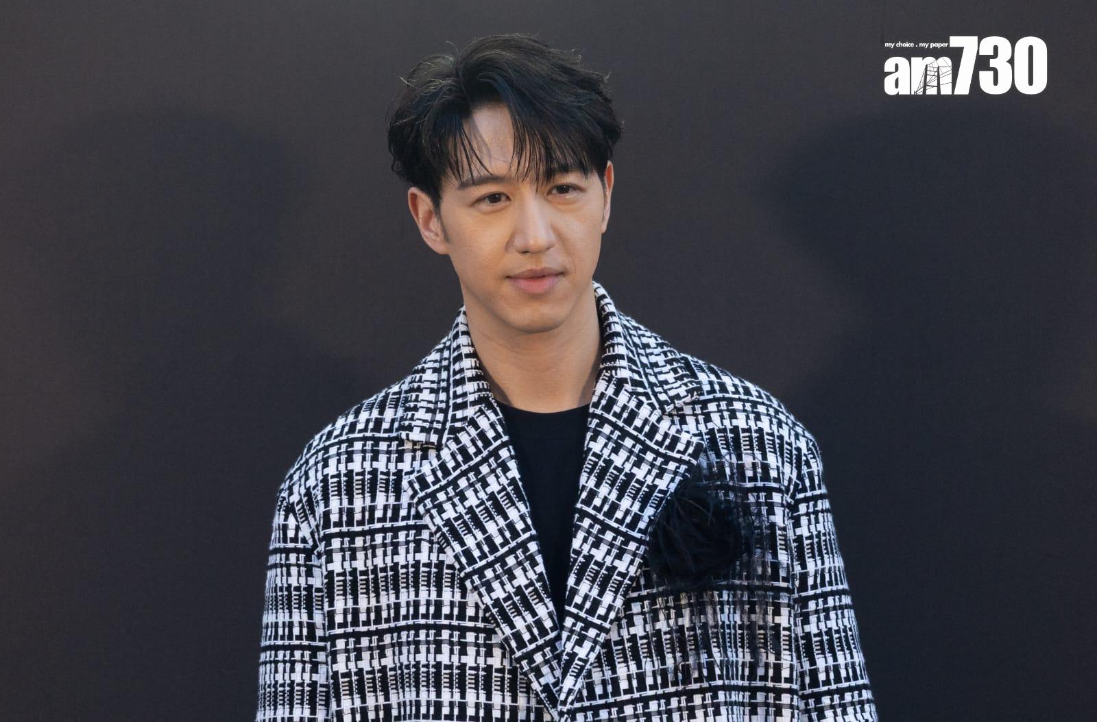 馮允謙出席尖沙咀鐘樓舉辦的品牌慶祝派對。(蘇文傑攝)