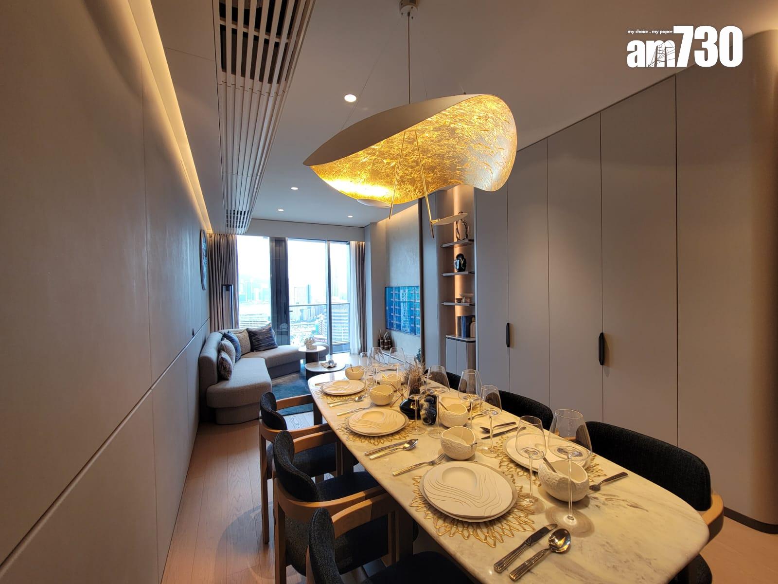 瑜一.天海示範單位|968呎海景三房套 高雅氣派設計(多圖有片)|何文田新盤