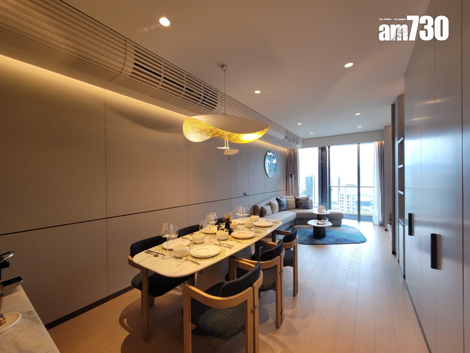 瑜一.天海示範單位|968呎海景三房套 高雅氣派設計(多圖有片)|何文田新盤