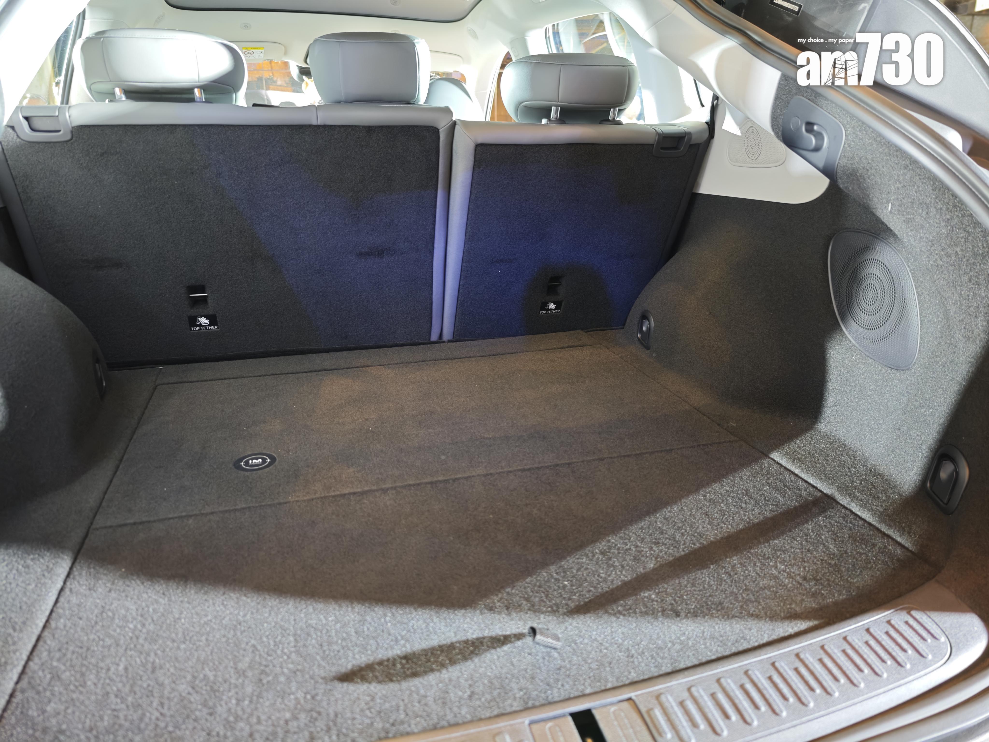 電動車|IM6車尾箱空間有596公升,放下後座可提升至1,640公升。