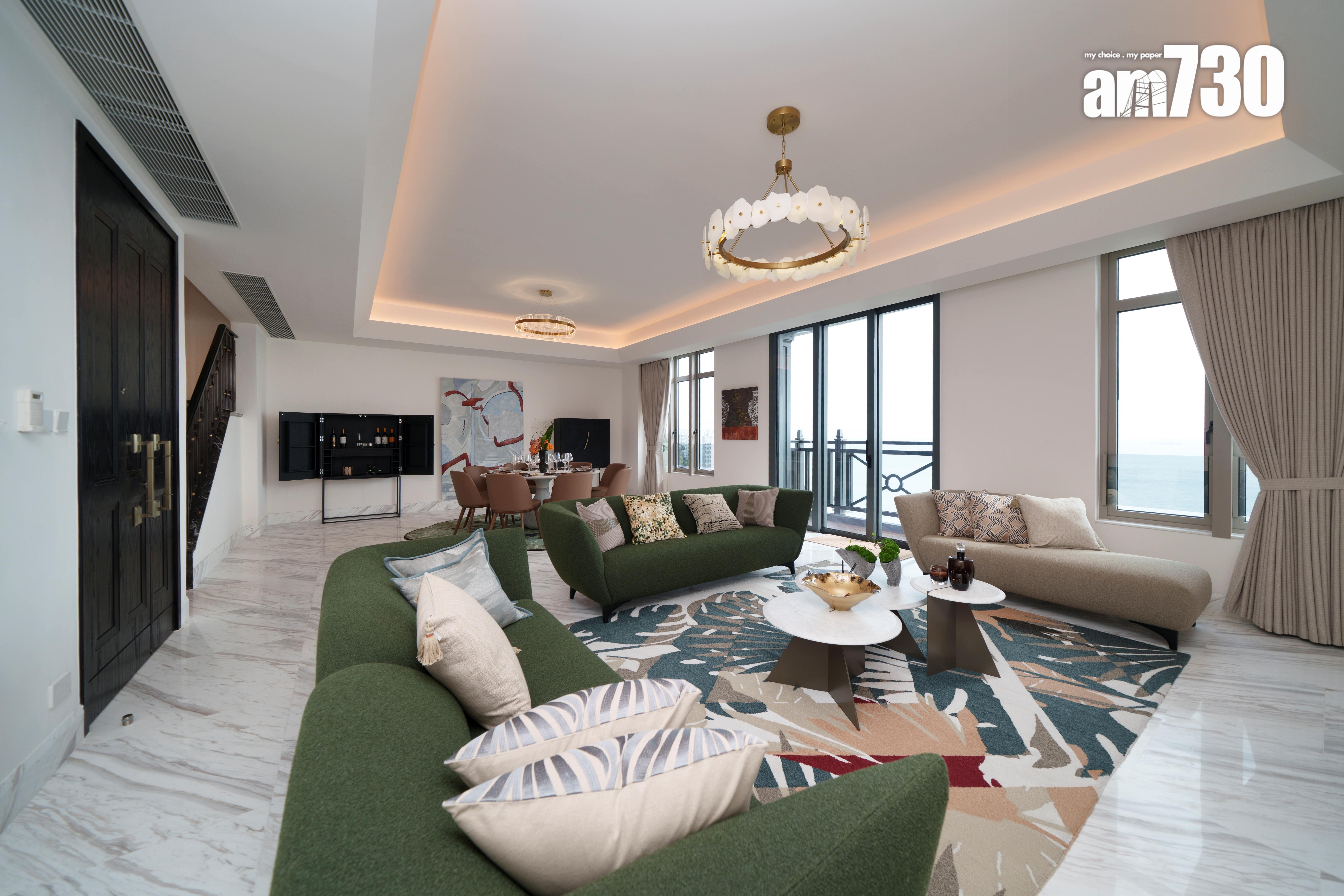 ONE STANLEY四房四套連傢俬天際複式示範大宅 露台可享南區海景 (多圖)|赤柱豪宅