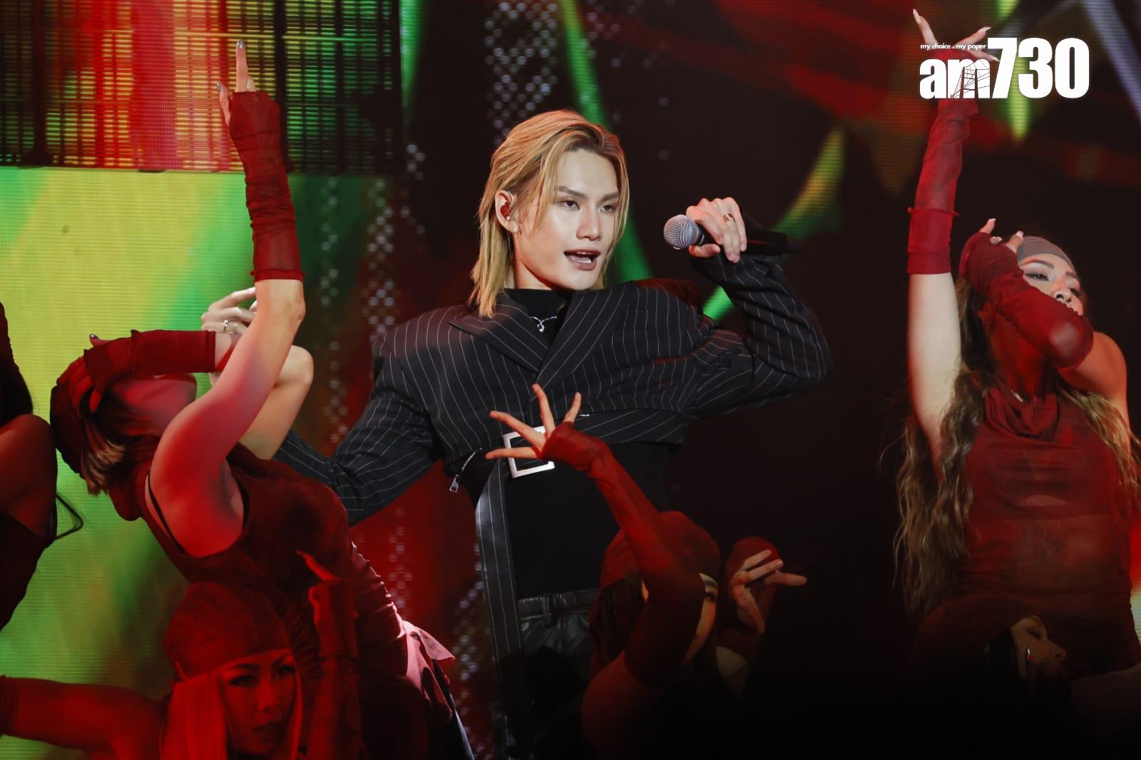 Jeremy首唱新歌《Tie Me Now》。(蘇文傑攝)