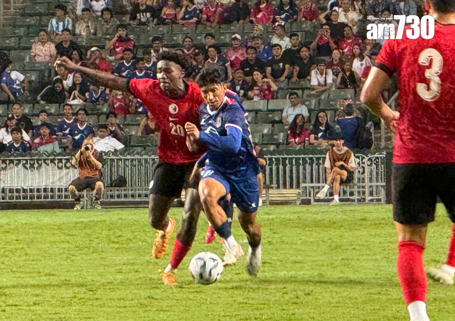 港隊前鋒的米高今場表現僅一般。(《am730》記者攝)