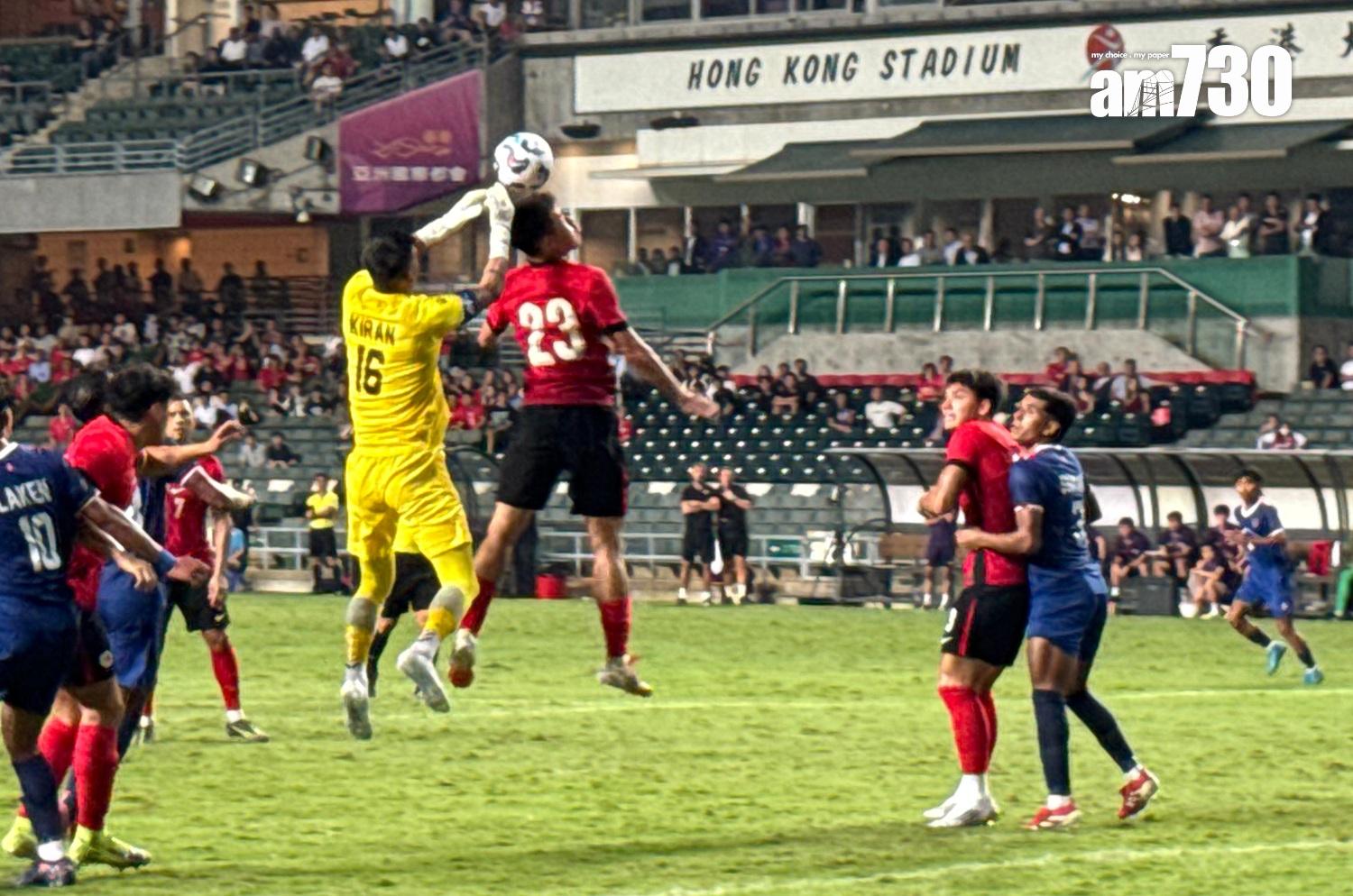 港隊今場多次以死球威脅對手。(《am730》記者攝)