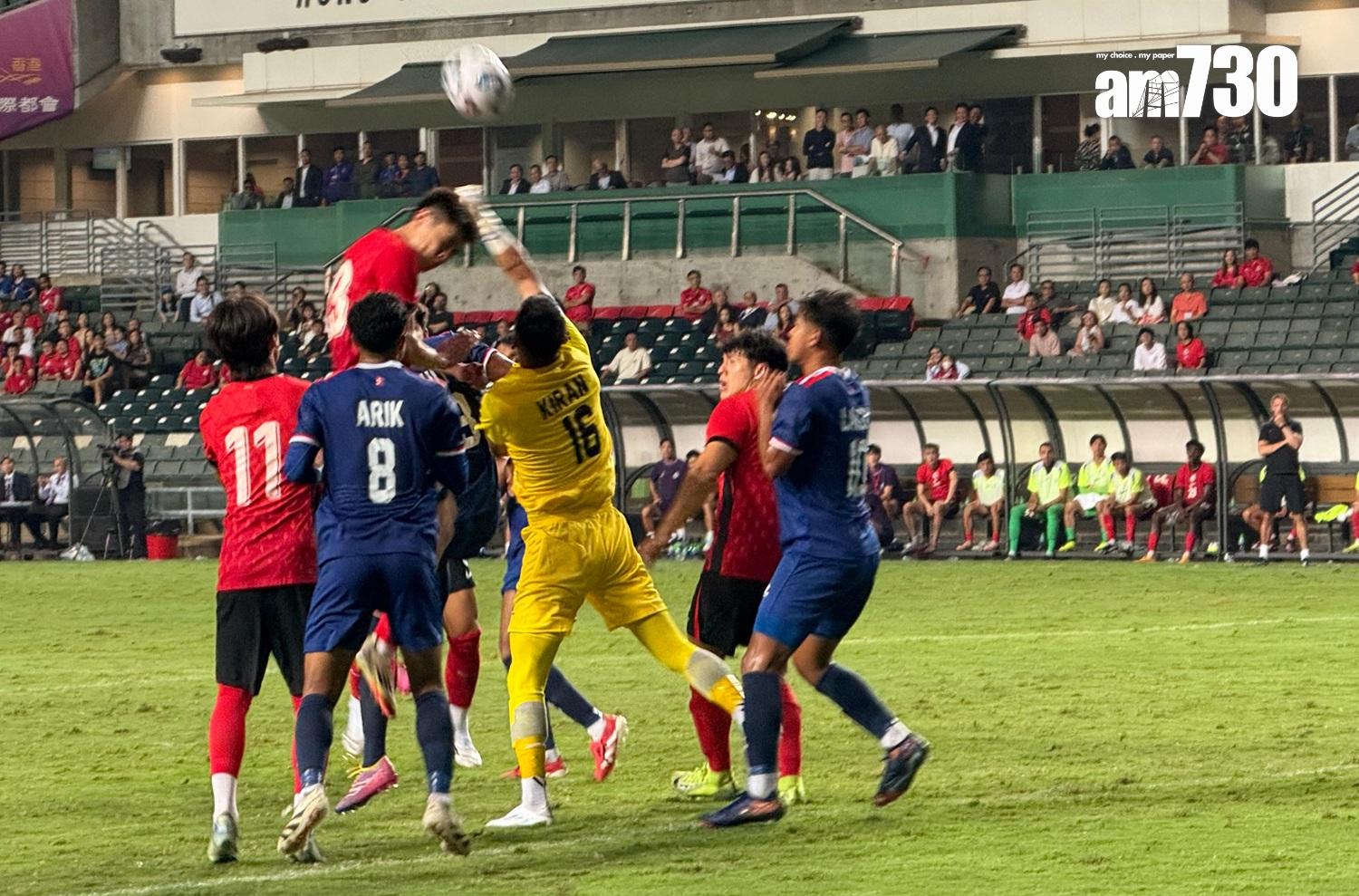 港隊今場多次以死球威脅對手。(《am730》記者攝)