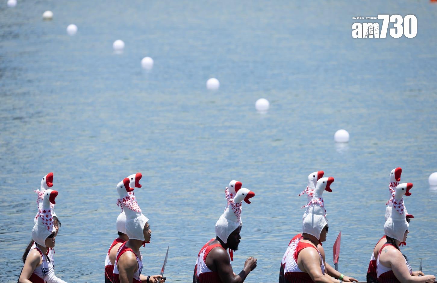 各隊伍都使出渾身解數扮鬼扮馬。(蘇文傑攝)