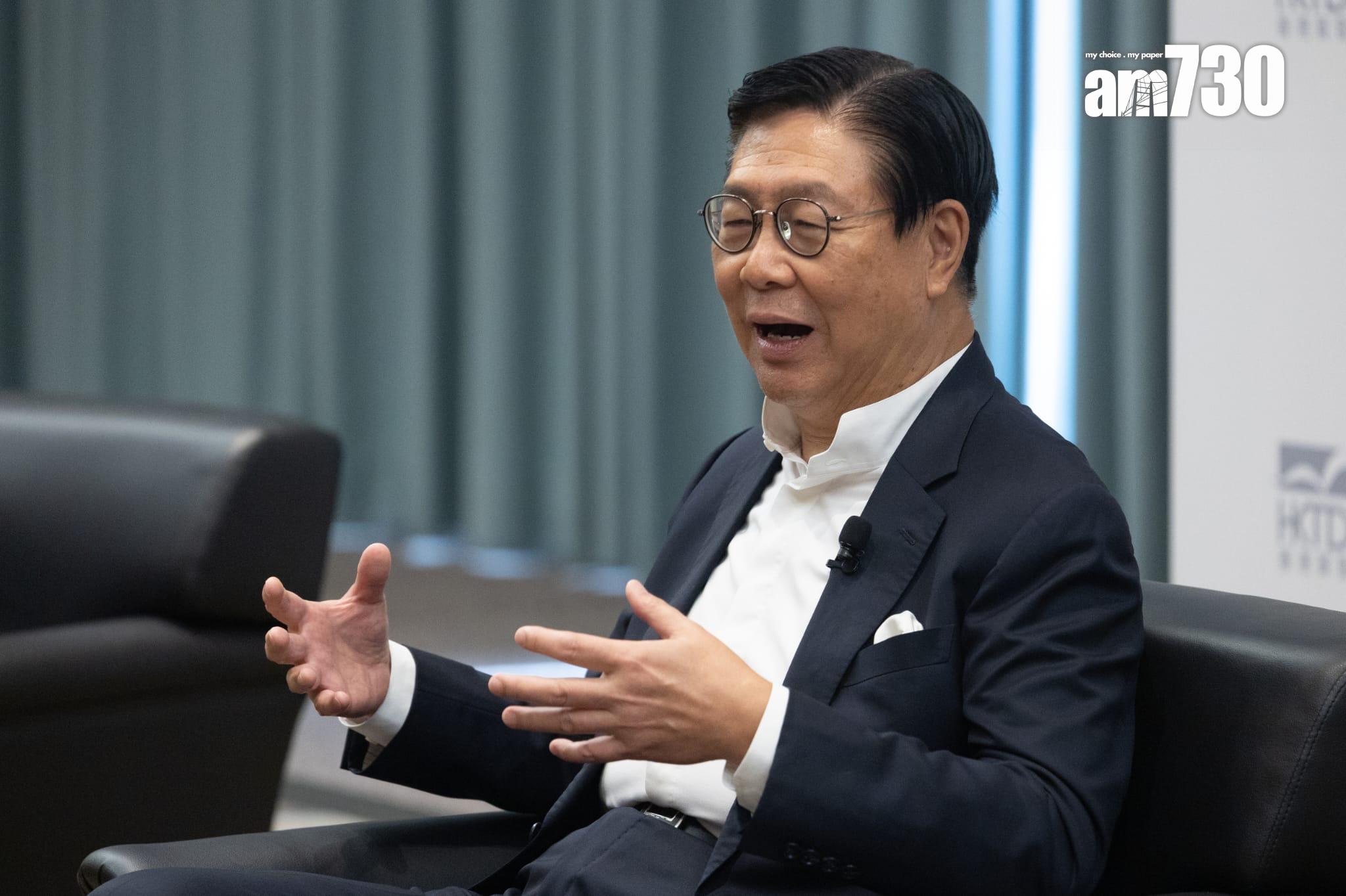 香港貿發局新任主席馬時亨表示,有信心與同事努力,可令香港貿易方面做得更好。(蘇文傑攝)