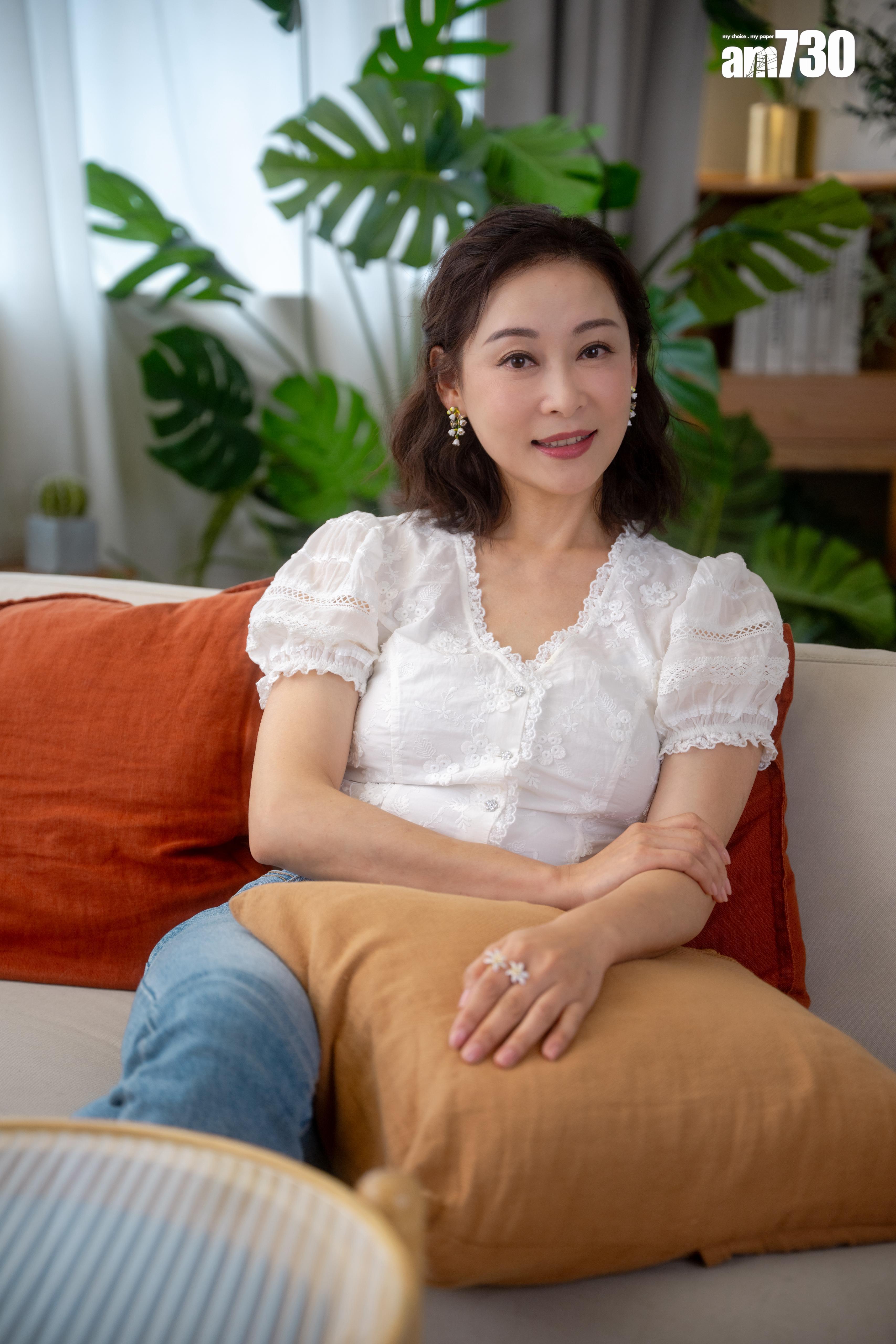 楊卓娜左額位置仍見到有一個凹陷位置。(娛樂組攝)