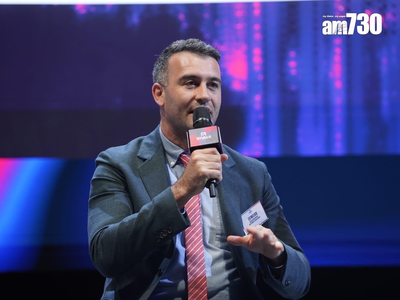 主辦方BLAST首席商務官Leo Matlock。(歐迪栢攝)