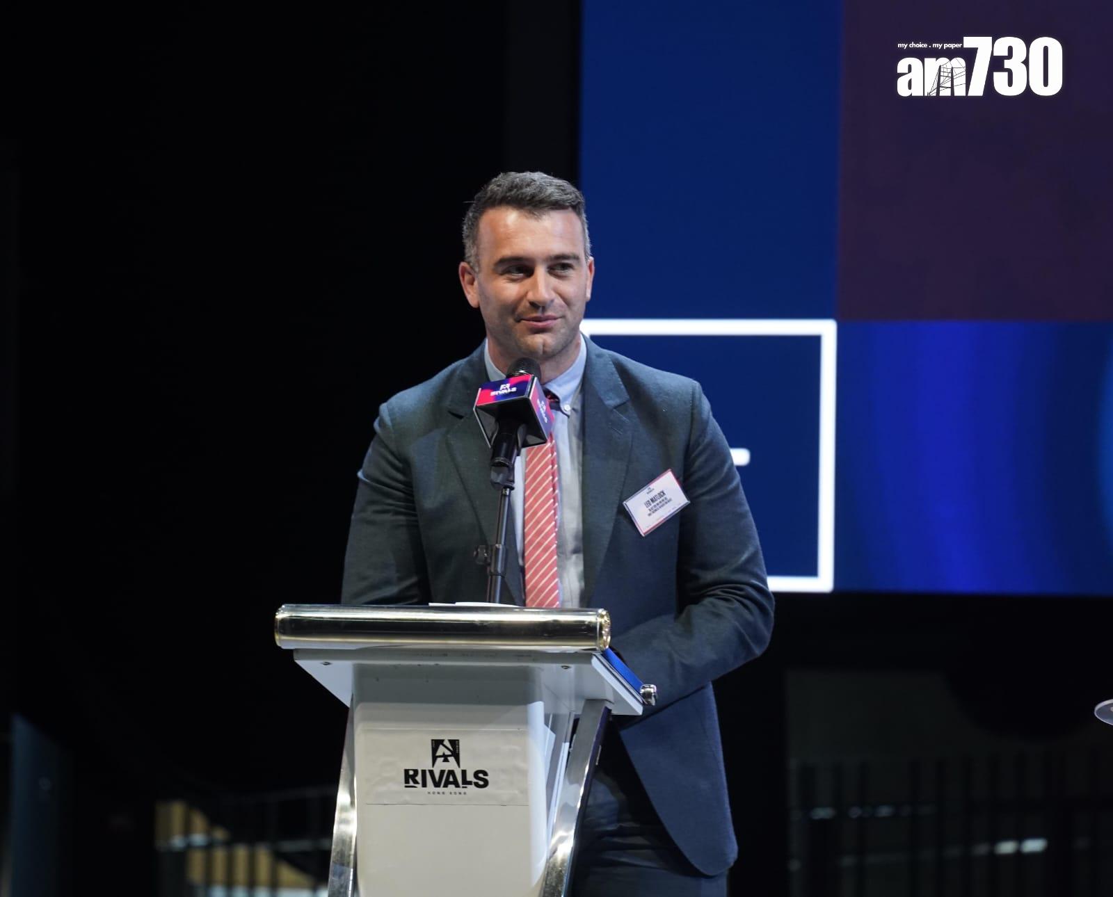 主辦方BLAST首席商務官Leo Matlock。(歐迪栢攝)