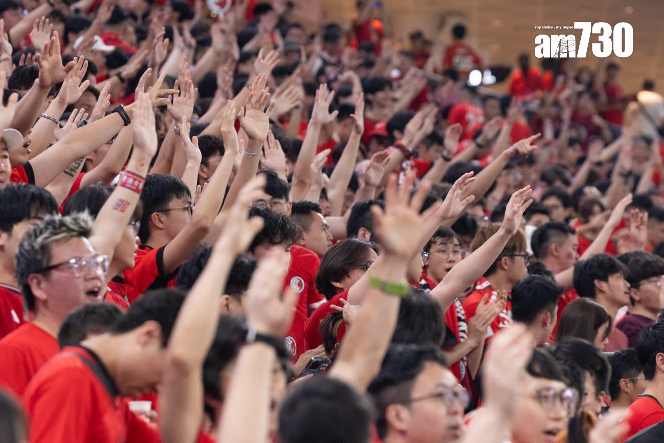 亞洲盃外圍賽|香港足球隊對印度,啟德近5萬名球迷入場觀戰。(蘇文傑攝)
