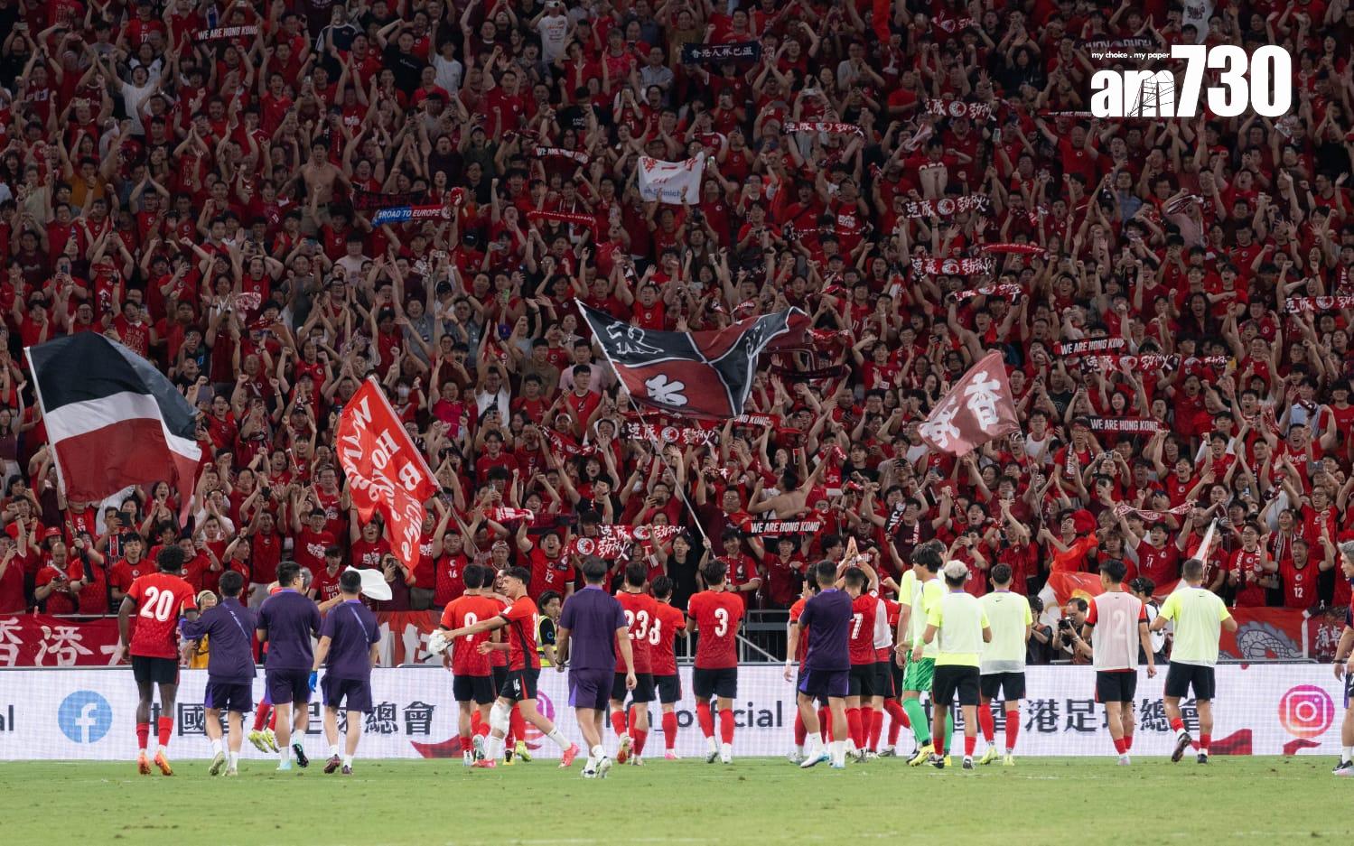 亞洲盃外圍賽|香港足球隊對印度,香港隊在啟德主場館取得首場勝利。(蘇文傑攝)