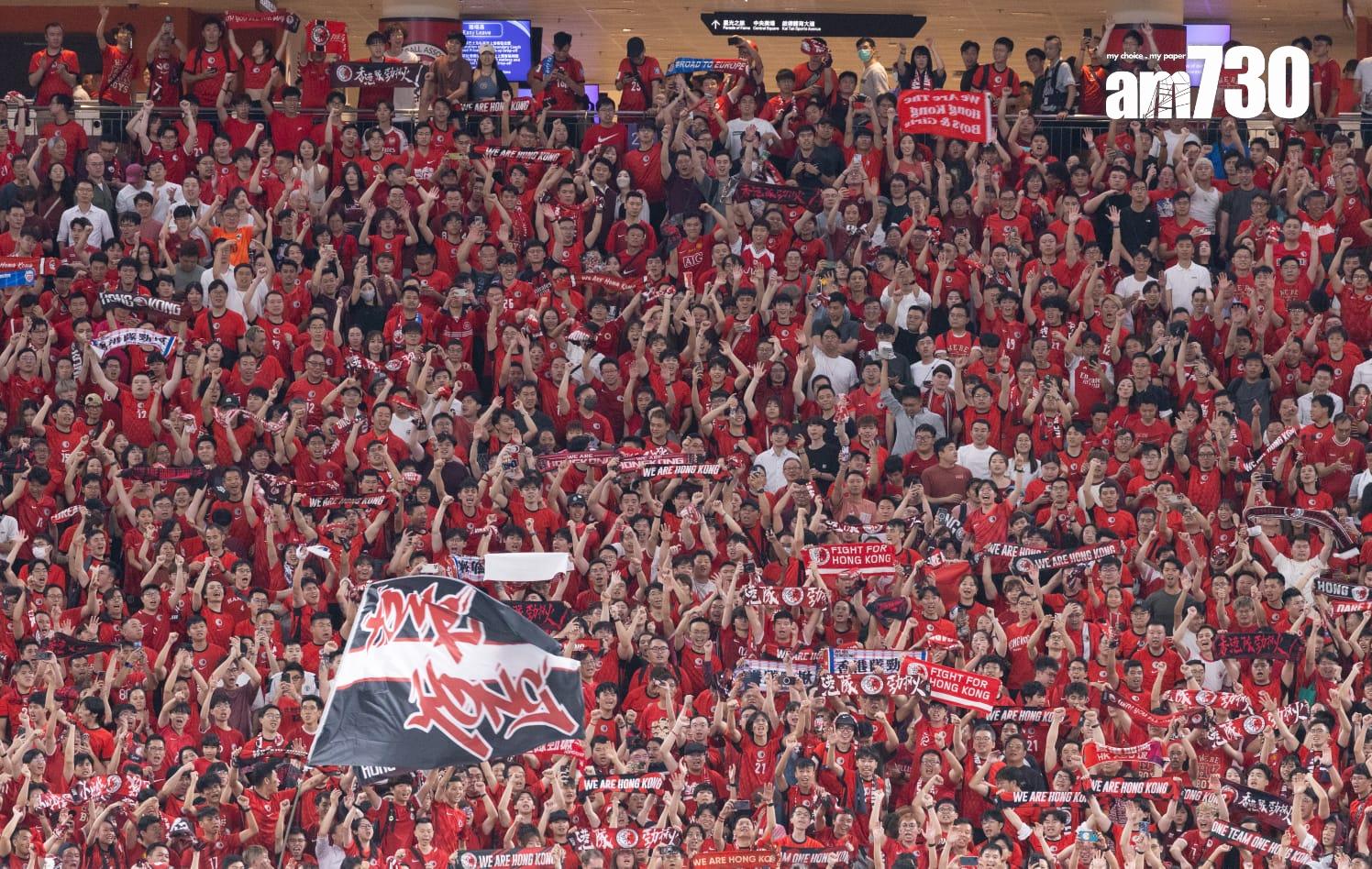 亞洲盃外圍賽|香港足球隊對印度,香港隊在啟德主場館取得首場勝利。(蘇文傑攝)