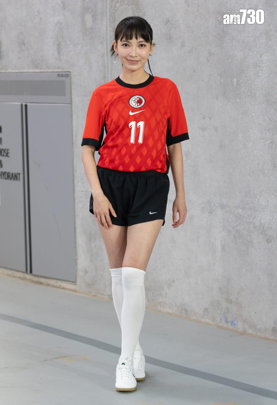 郭思擔任半場表演嘉賓。(蘇文傑攝)