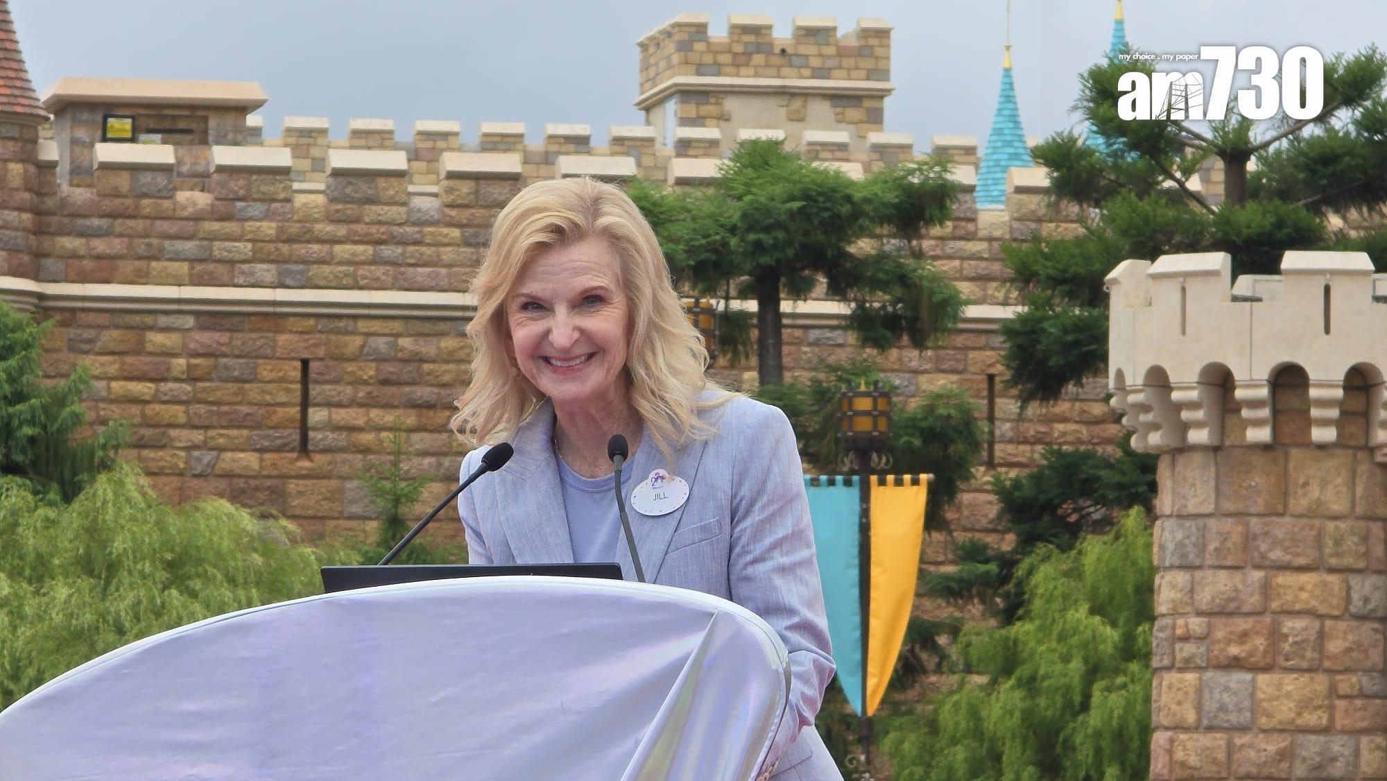 迪士尼樂園國際總裁兼董事總經理艾書琳。(李朗僑攝)