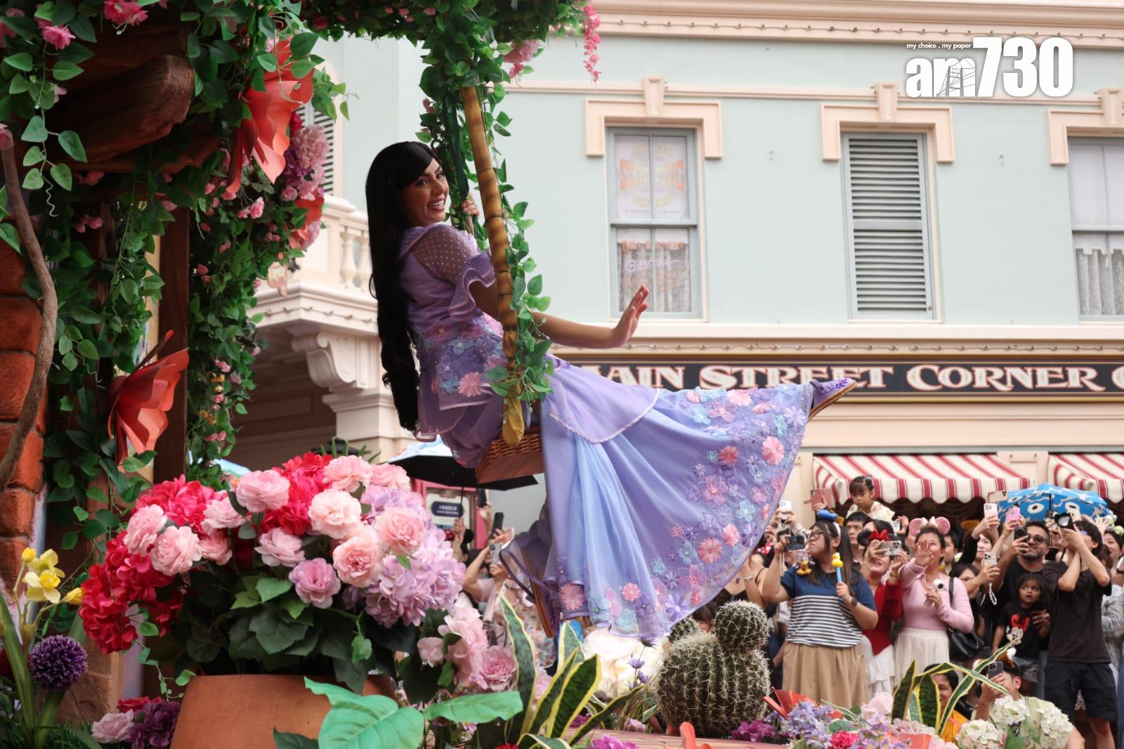 香港迪士尼樂園20周年活動啟動 推11新花車 昇華版夜間匯演 (林俊源攝)