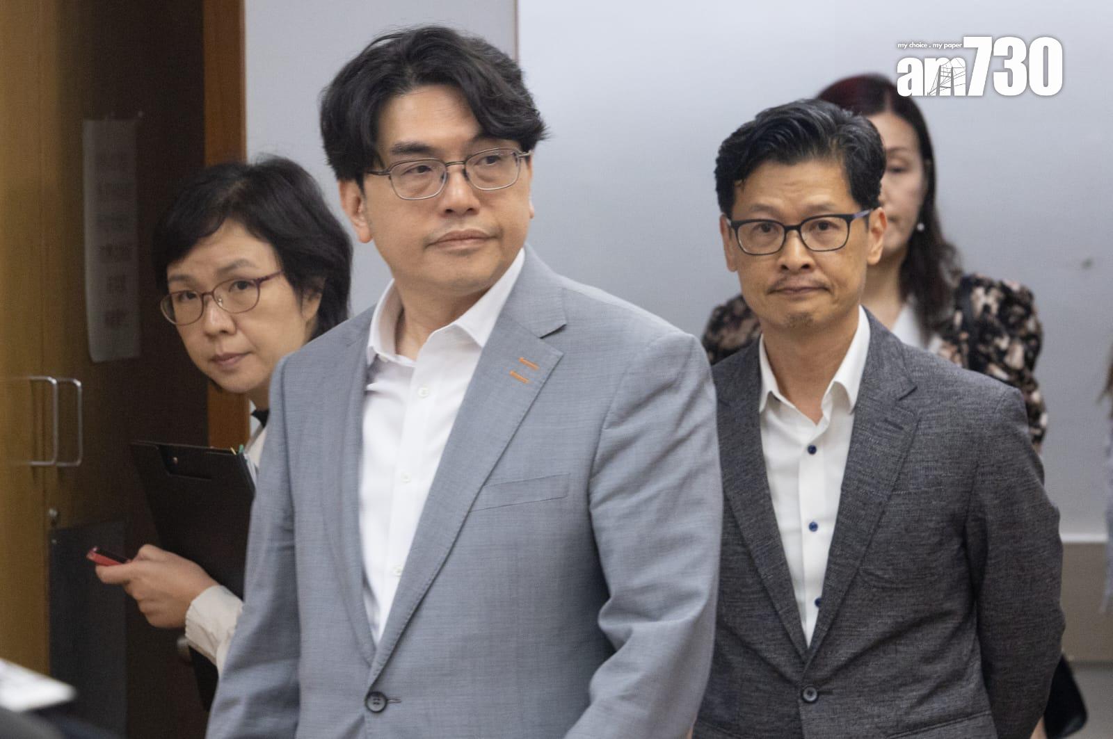 黃恩諾(左)重申食水是安全。(蘇文傑攝)