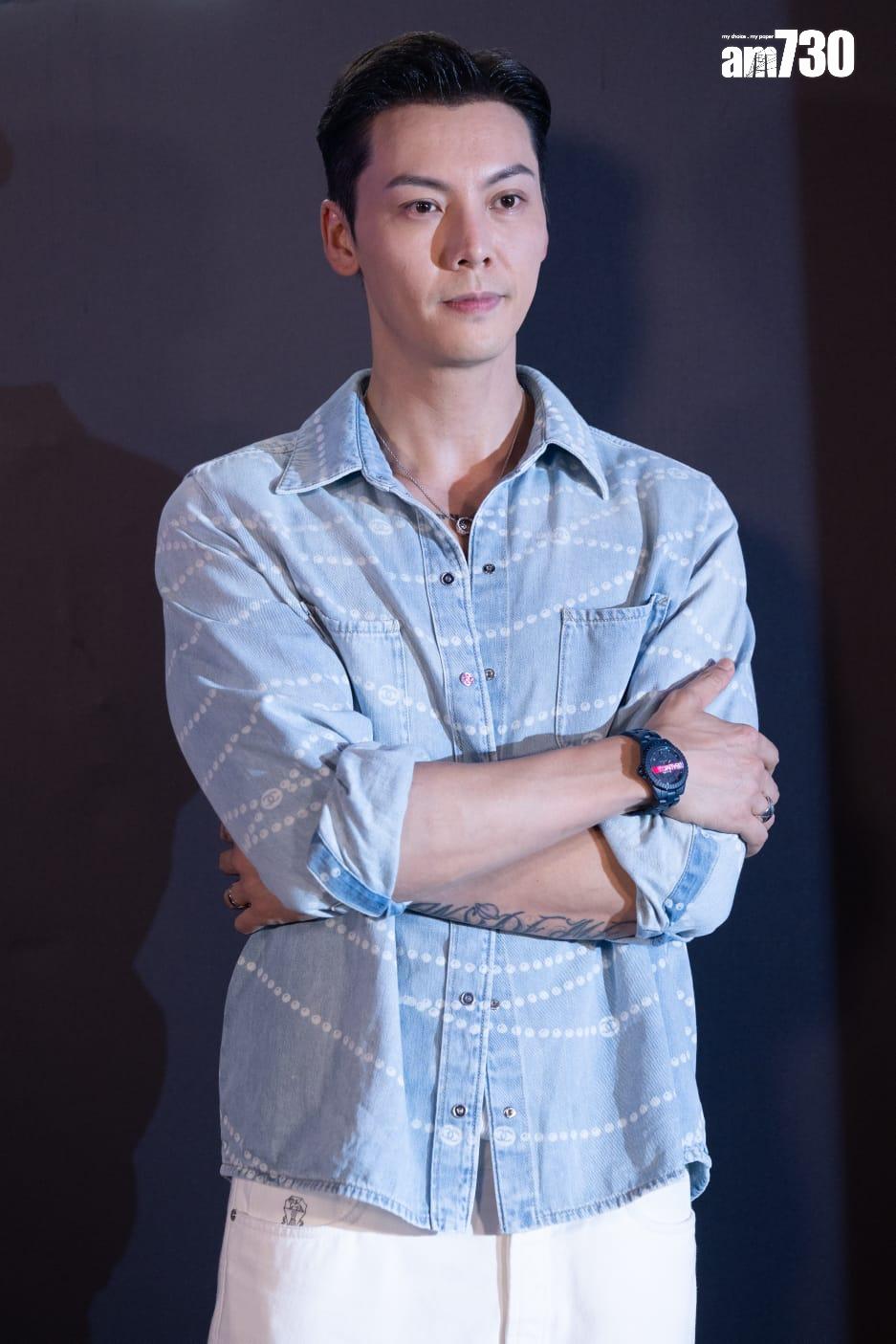 陳偉霆以品牌大使身份現身尖沙咀鐘樓,出席新產品的慶祝派對。(蘇文傑攝)