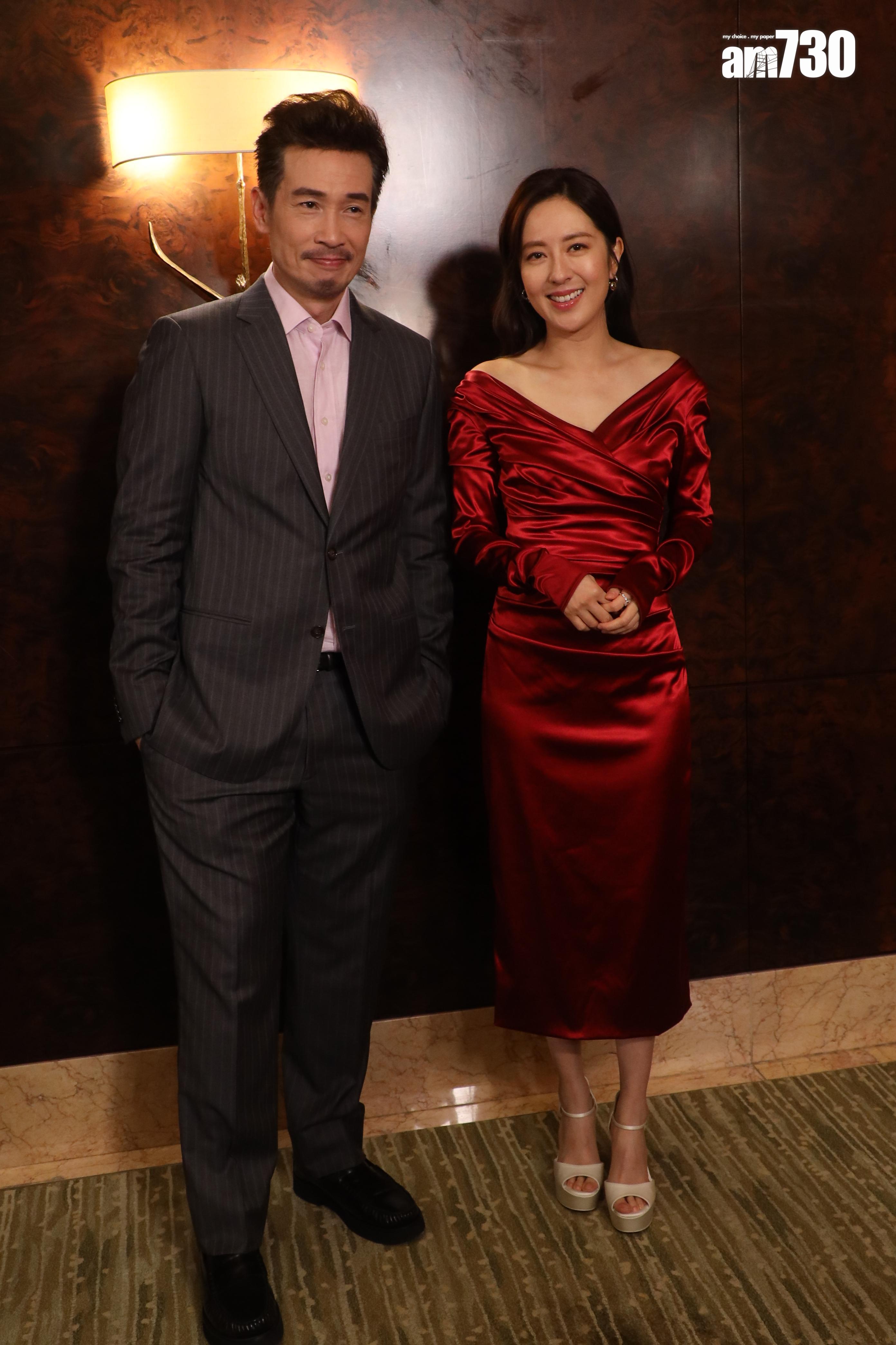 唐詩詠和陳豪出席活動喜相逢。(娛樂組攝)