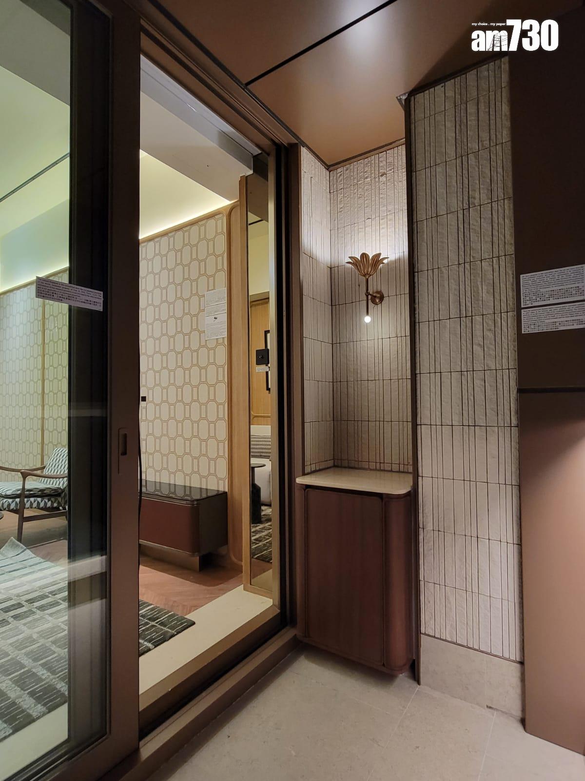 滶晨示範單位|494呎連家具兩房 木系設計深綠色主調 (多圖有片)|黃竹坑新盤