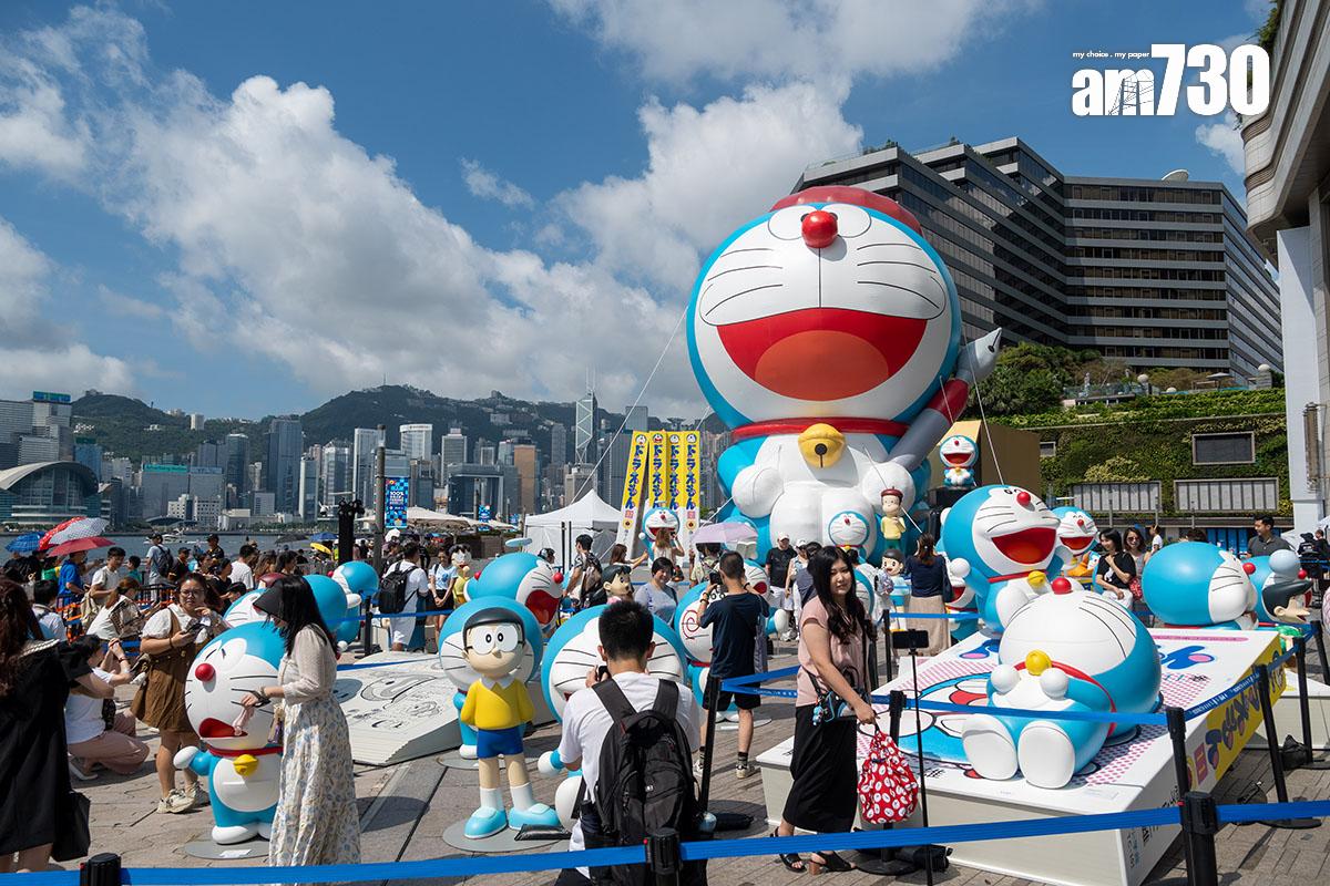 2024年在港舉行的「100%多啦A夢&Friends」巡迴特展活動。(資料圖片)