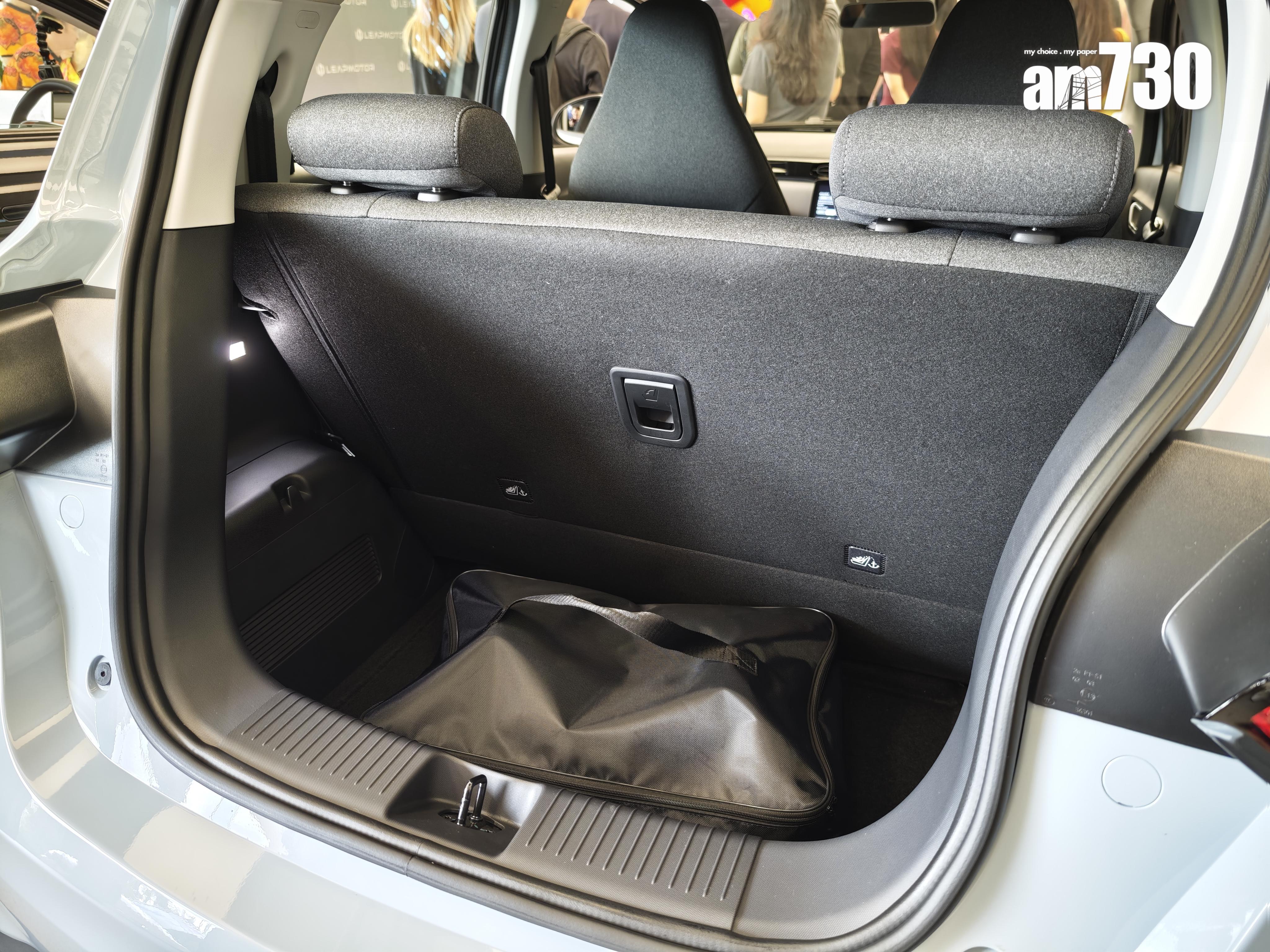 電動車|T03尾箱空間只有210L。