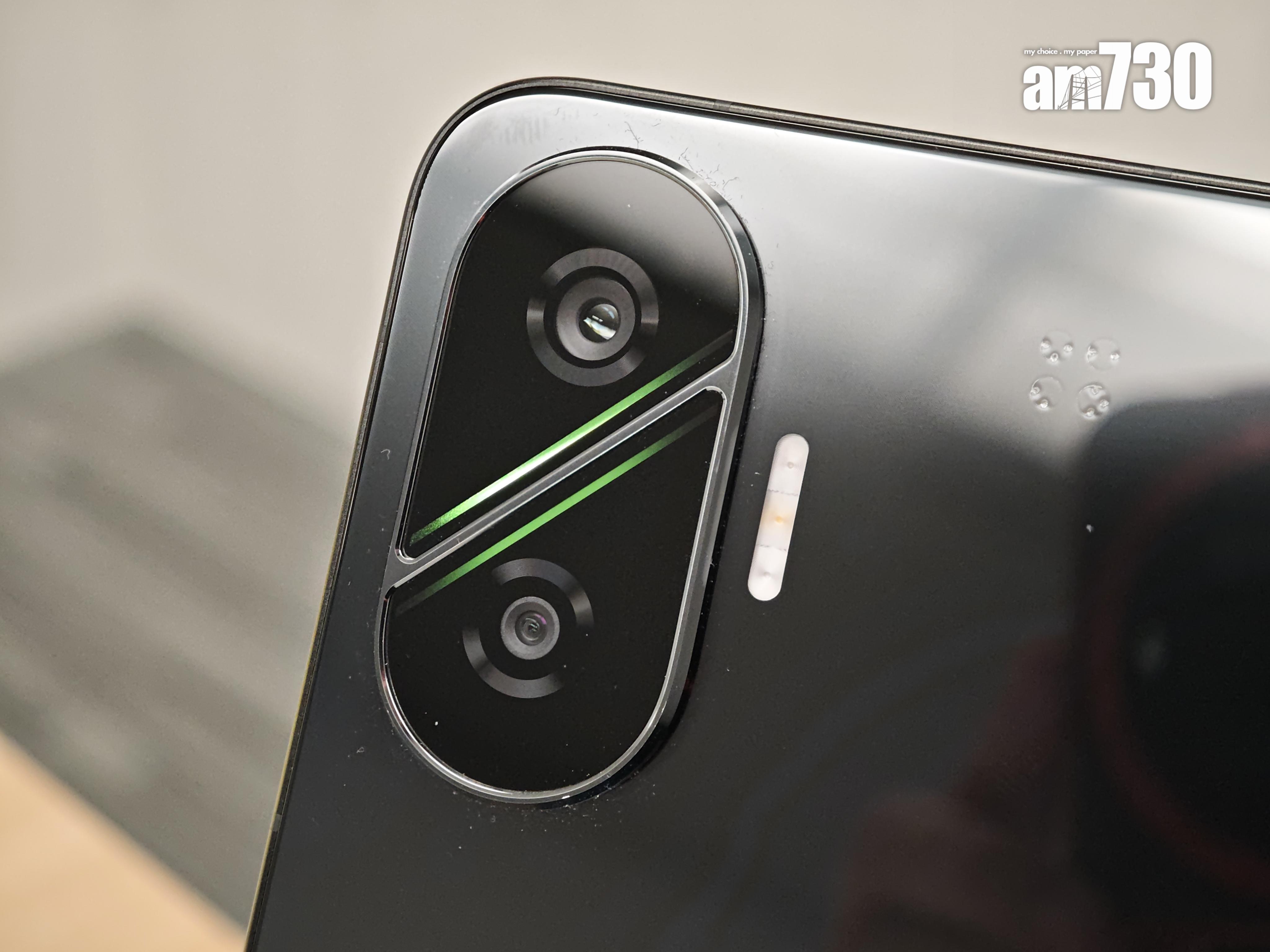 POCO F7鏡頭模組為50MP Sony IMX882主鏡頭及8MP超廣角鏡。