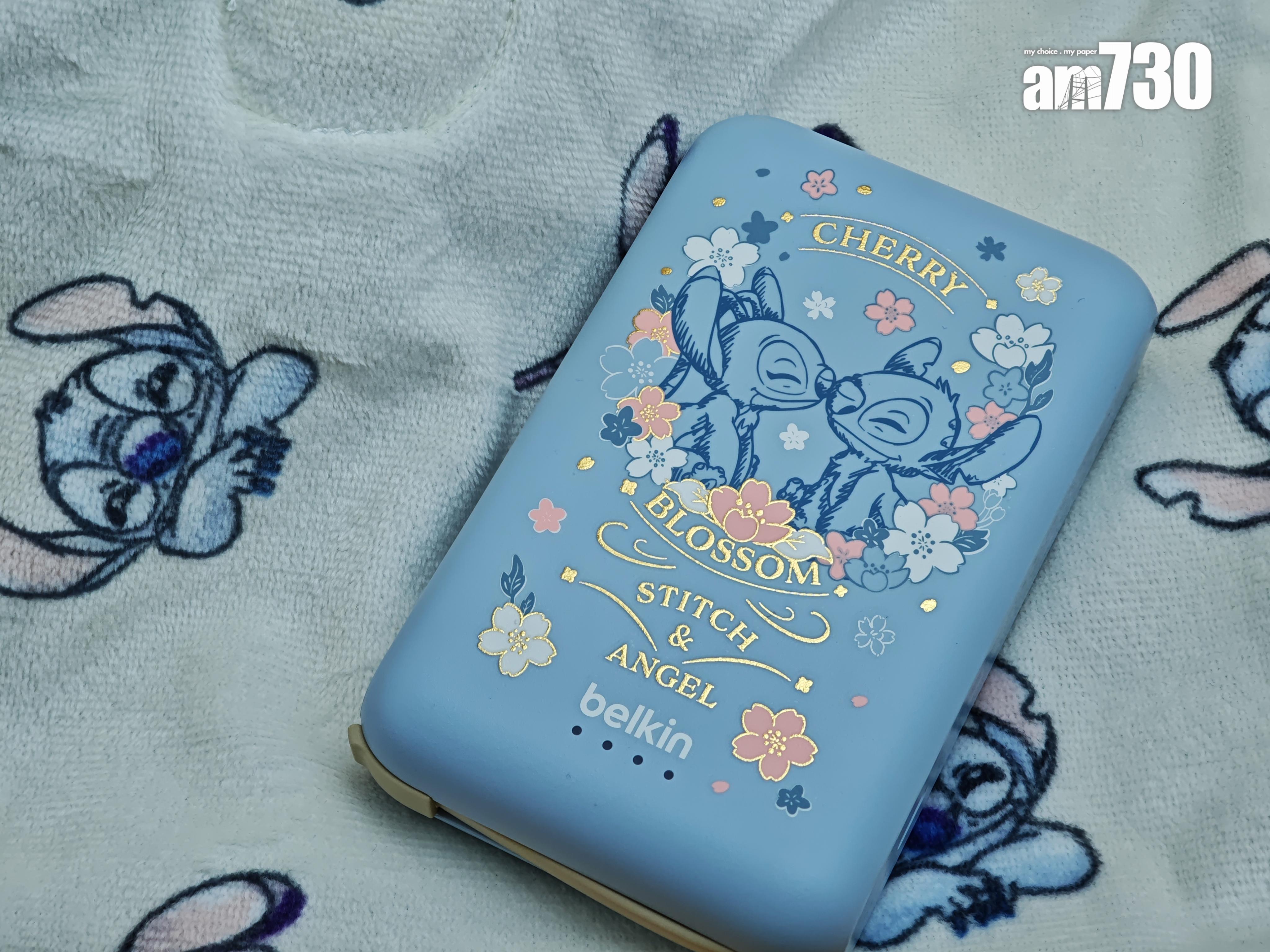 Belkin BoostCharge尿袋以史迪仔及Angel配以櫻花設計。