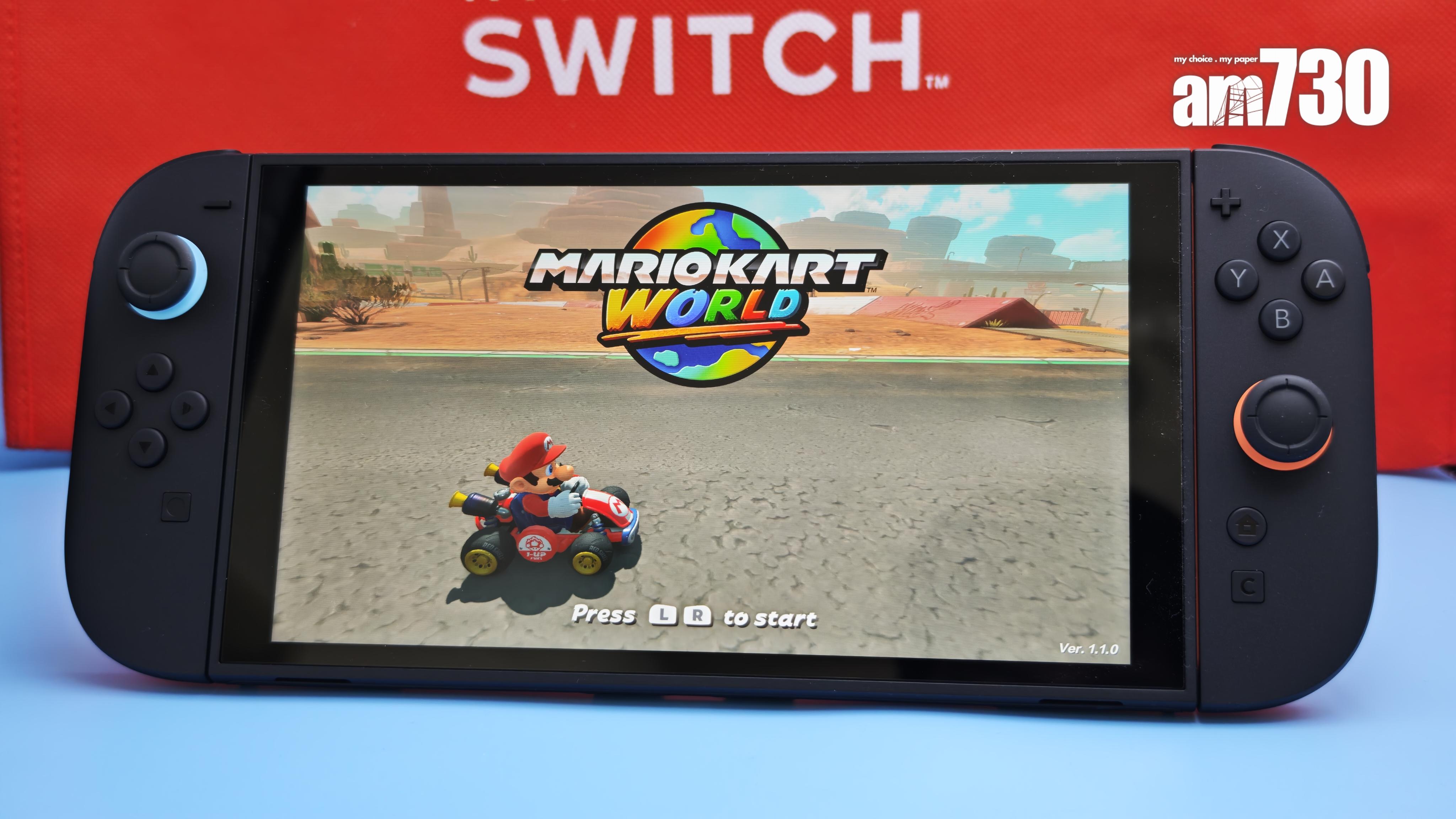 Switch 2開箱|《瑪利歐賽車世界》為Switch 2首發獨佔遊戲。
