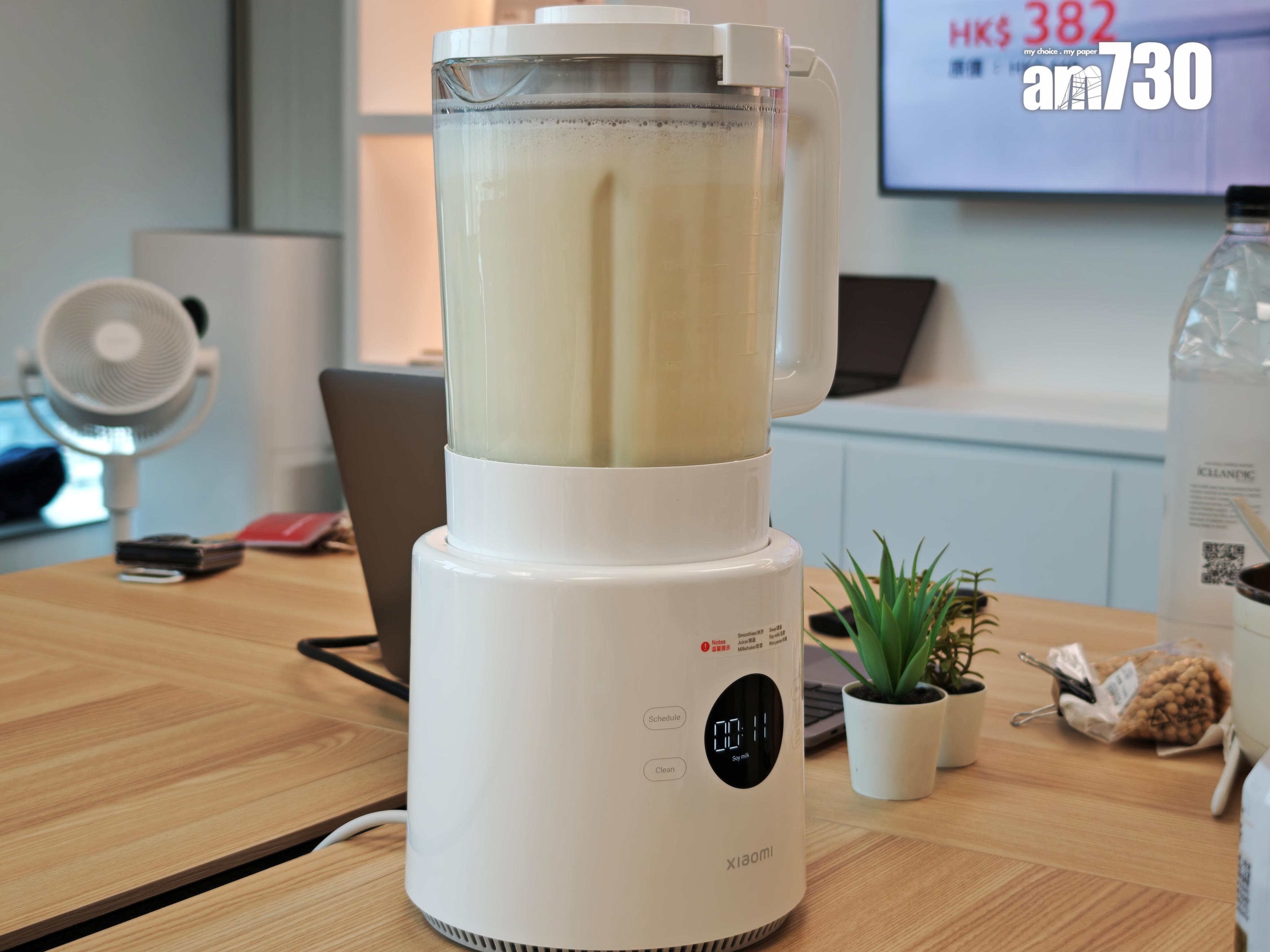 Xiaomi破壁料理機可於40分鐘自製熱豆漿。