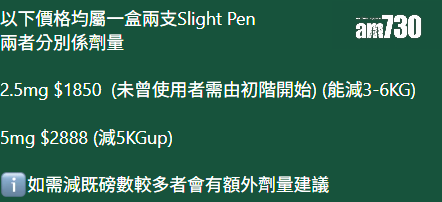 有網店稱可代購減肥針。