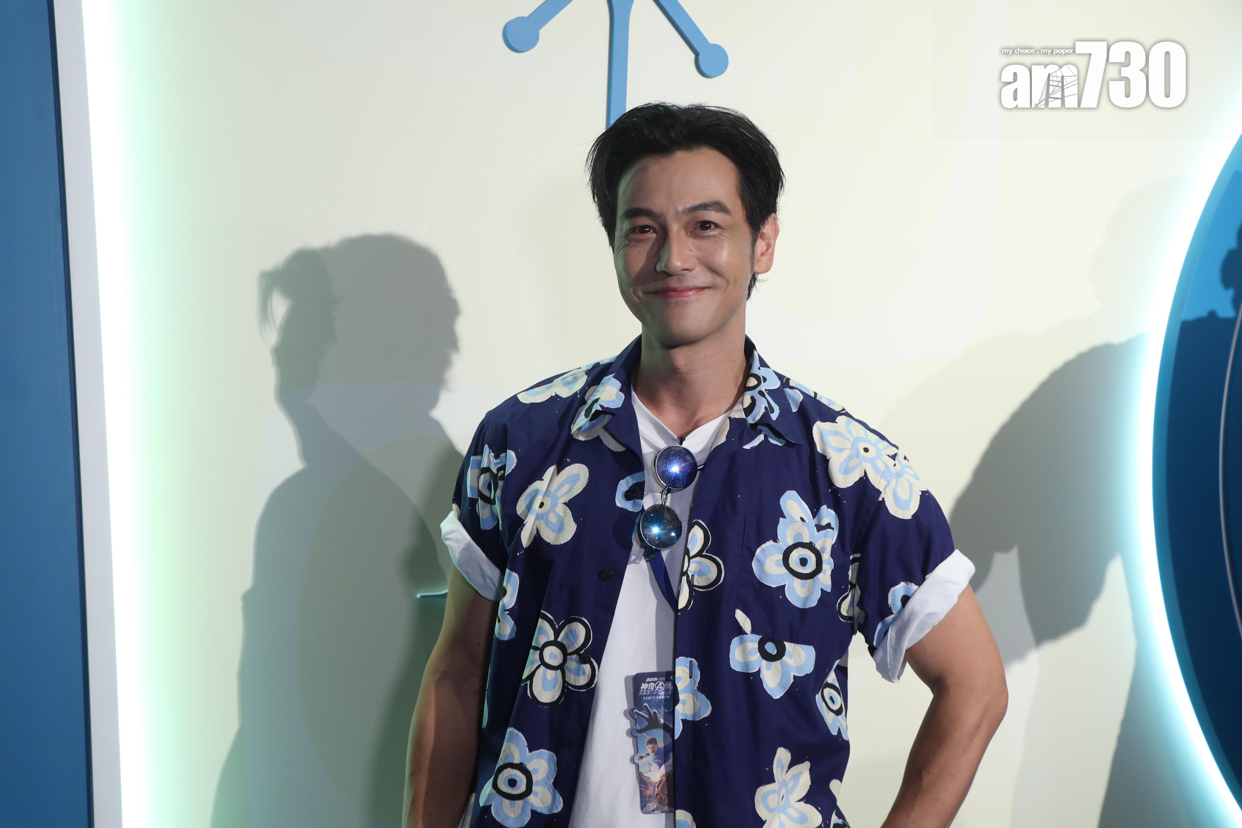 柏天男出席《神奇4俠:英雄第一步》在迪士尼舉行的首映禮。(娛樂組攝)