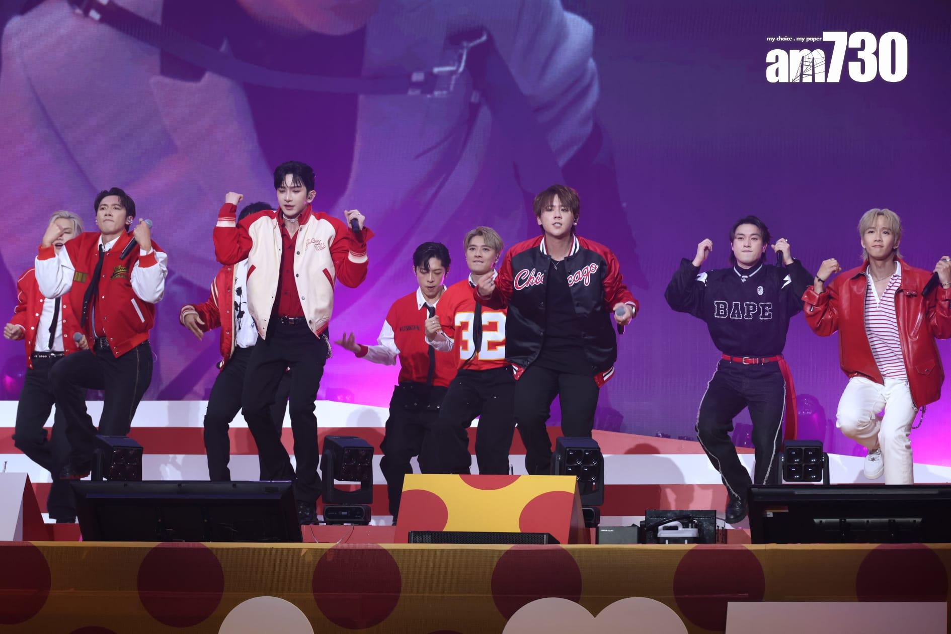 MIRROR現身亞博的《香港麥當勞50週年 i'm lovin' it音樂會》。(林俊源攝)