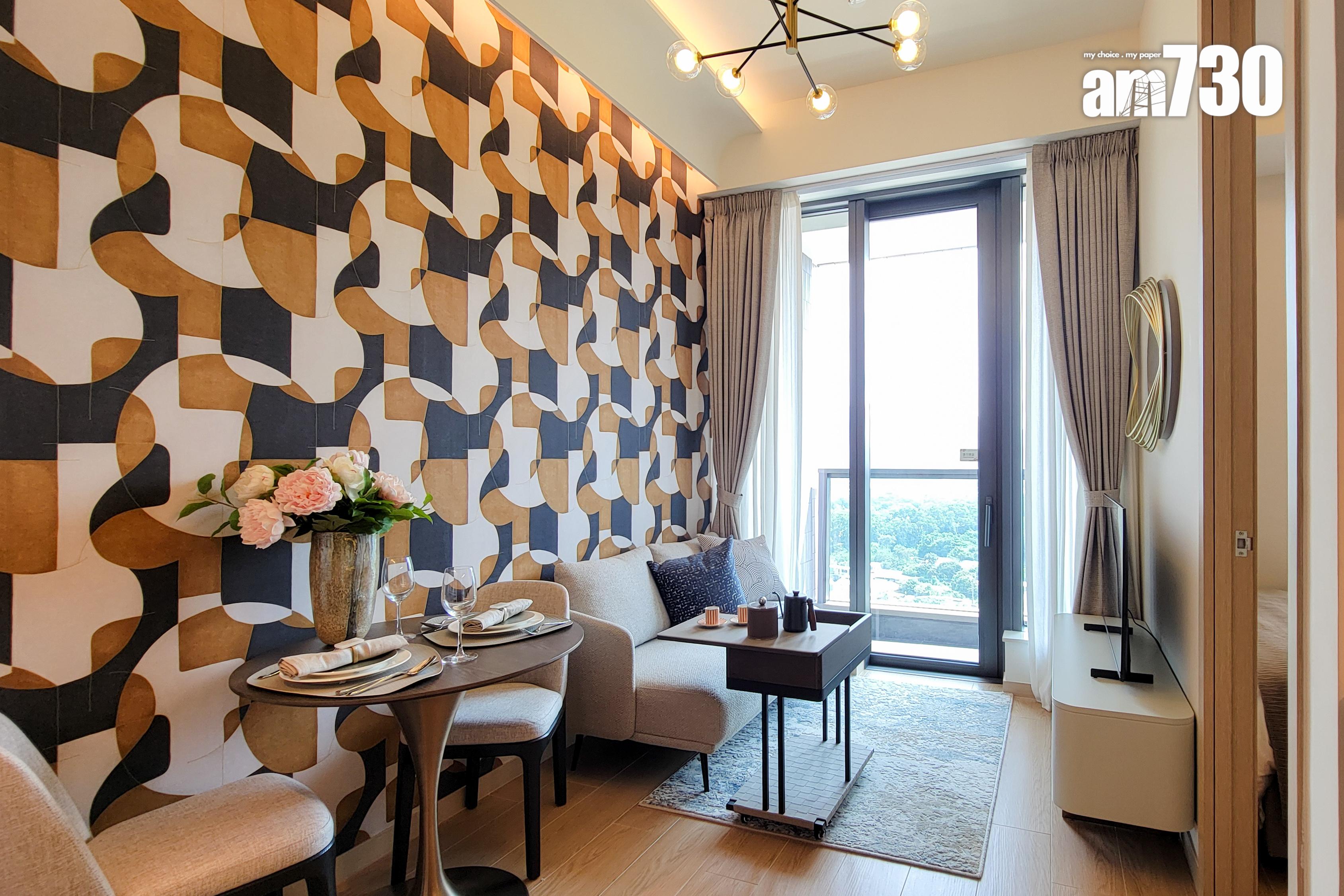 朗日峰示範單位|278呎交樓標準及連家具一房同時睇 樓高3.5米空間感十足(多圖有片)|元朗新盤