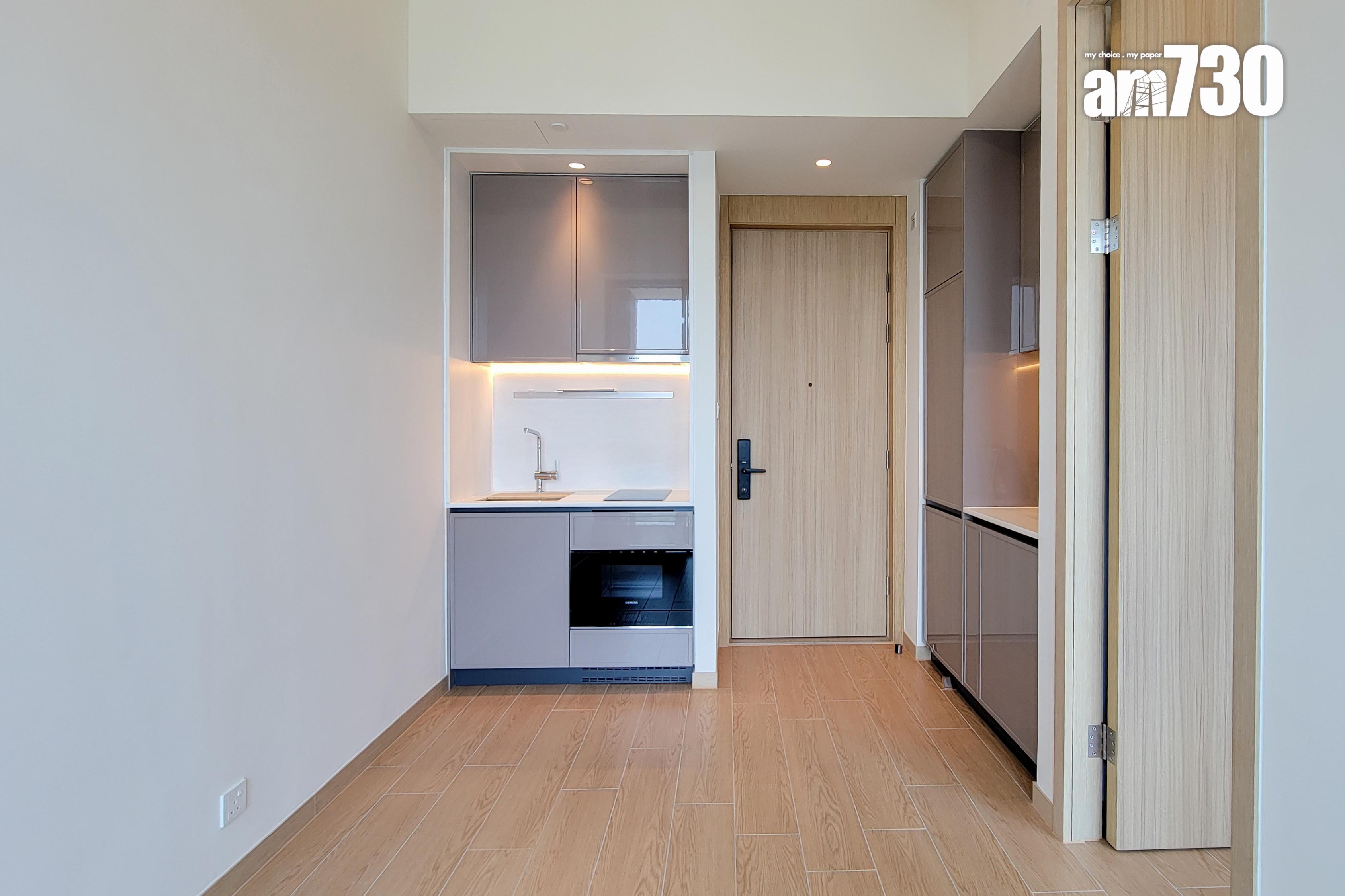 朗日峰示範單位|278呎交樓標準及連家具一房同時睇 樓高3.5米空間感十足(多圖有片)|元朗新盤