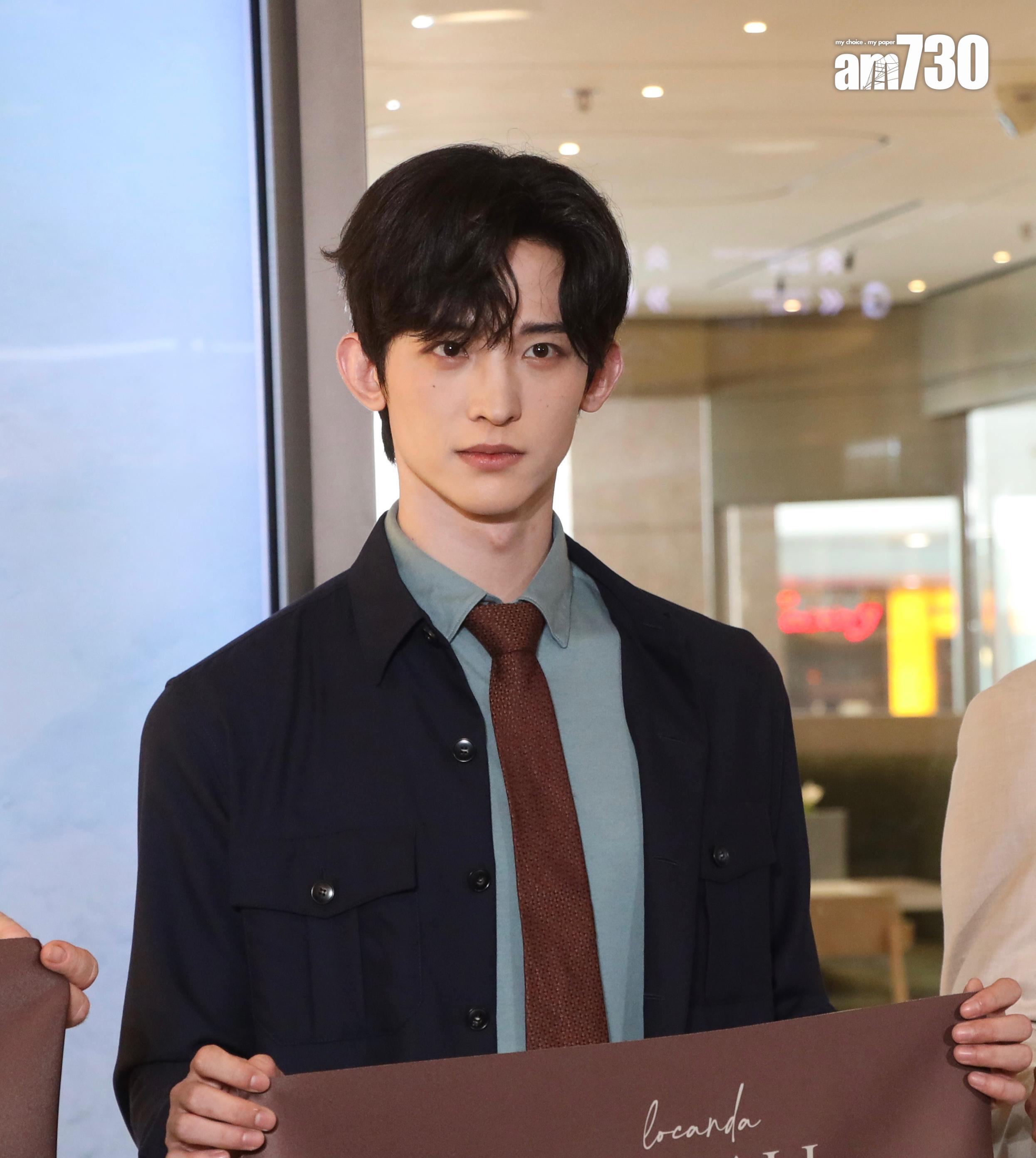 內地演員常華森現身尖沙咀出席時裝品牌活動。 (娛樂組攝)