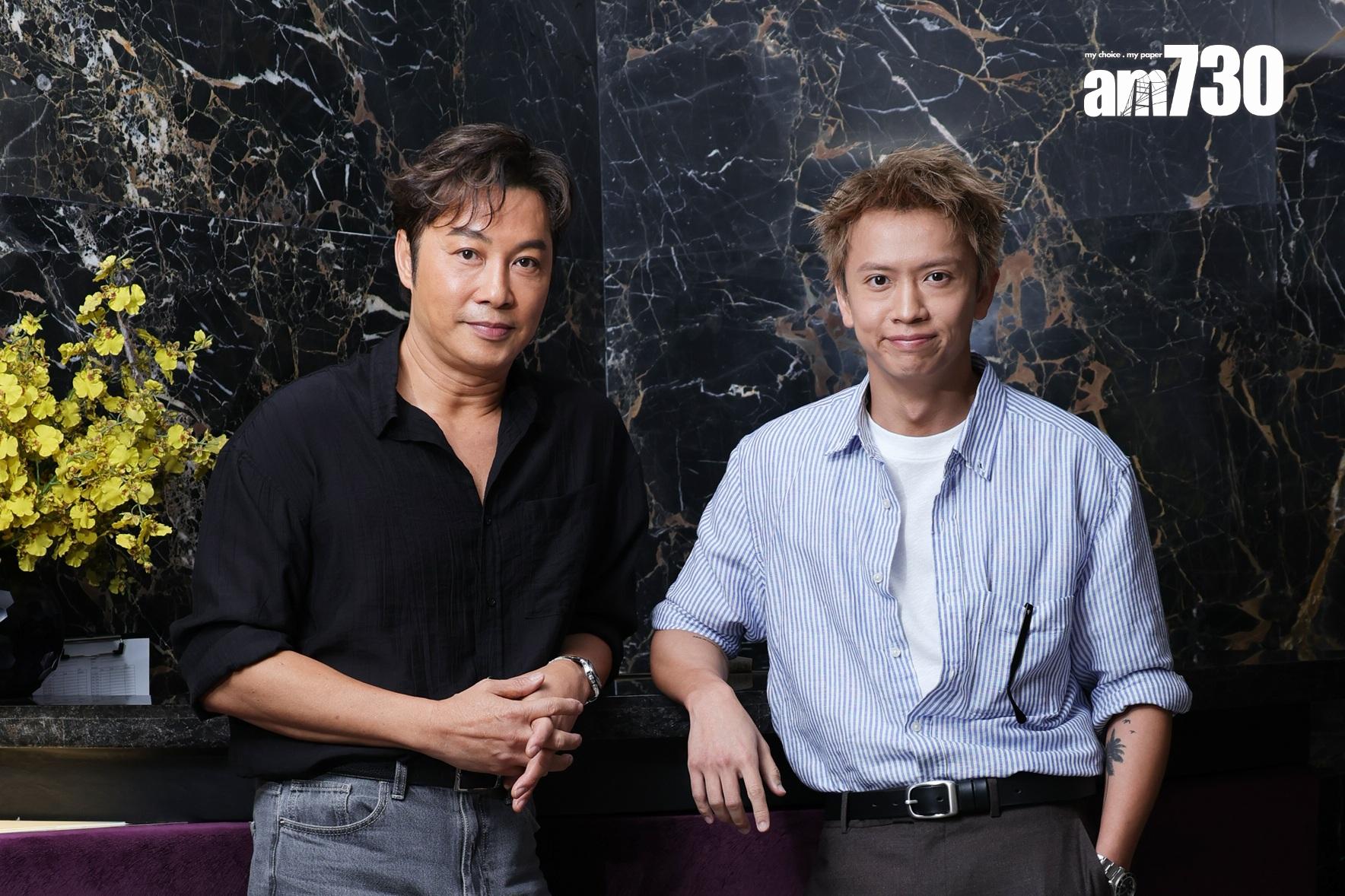 譚耀文和林家熙Locker樂觀面對電影寒冬。(吳康琦攝)