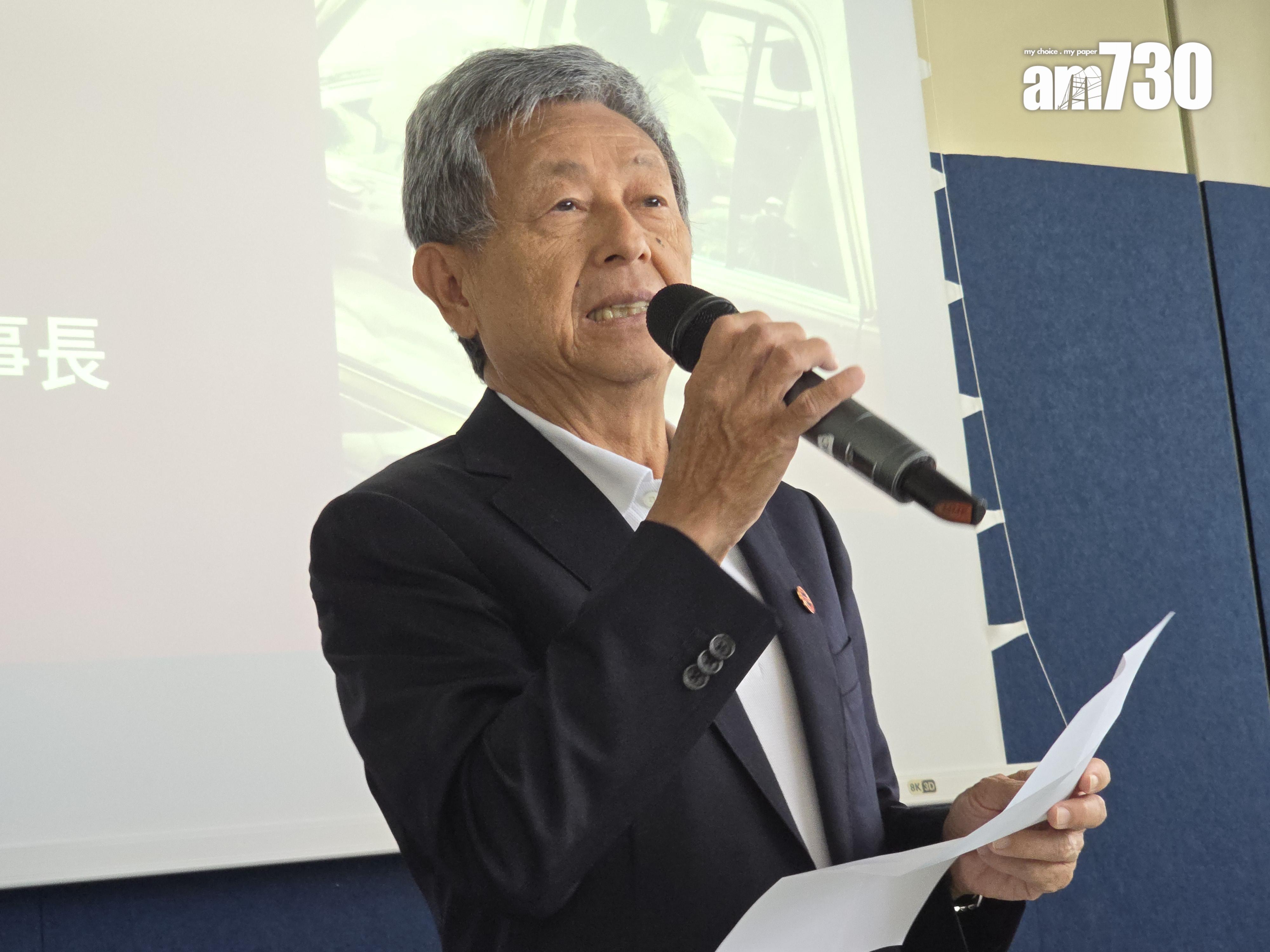 香港的士小巴商總會理事長陳洲。(李朗僑攝)