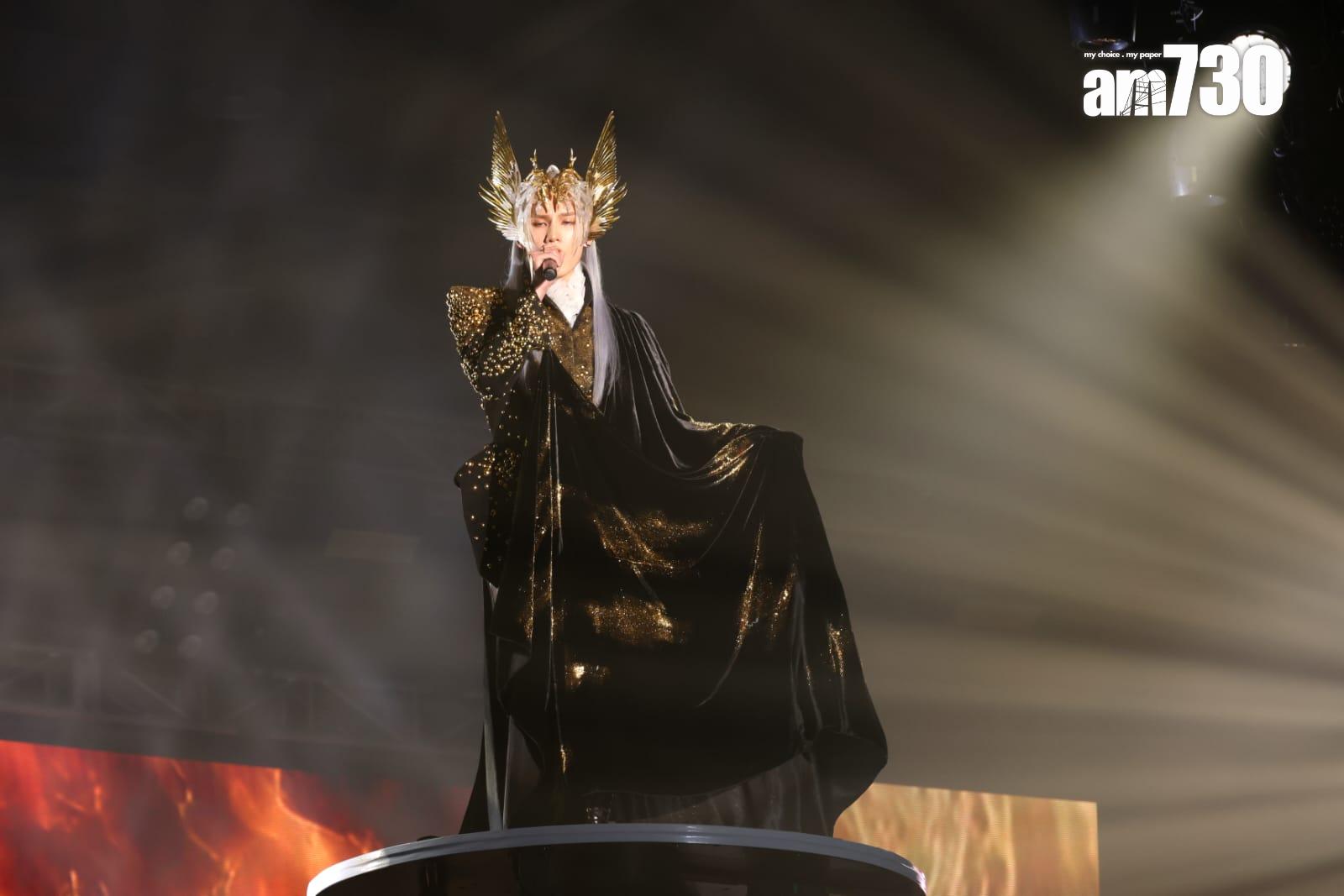 Jeremy李駿傑《Rise In Love Live 2025》演唱會,猶如天神降臨般登場。(林俊源攝)